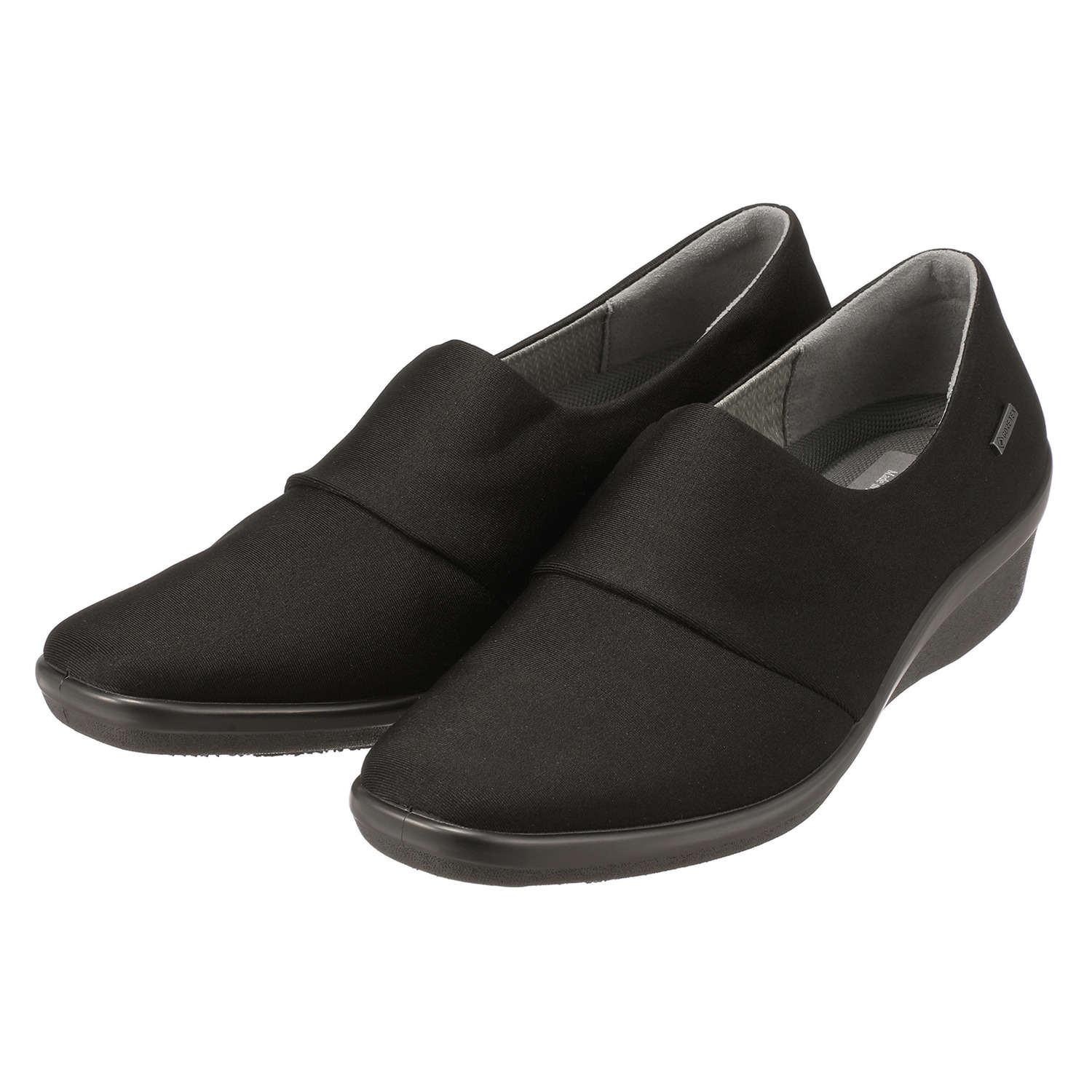 トップドライ 天気予報を気にせず履ける 切り替えデザイン ソフトパンプス