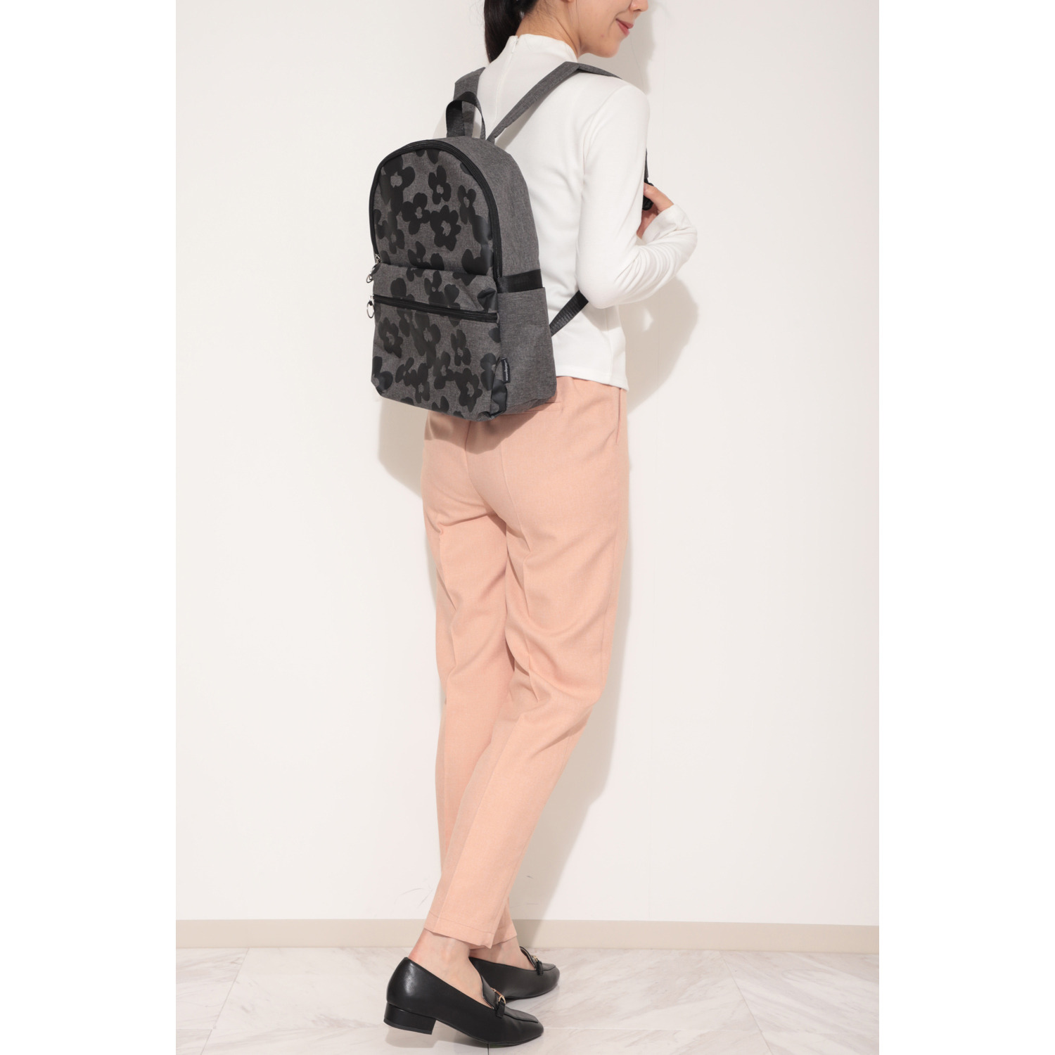 ダジュール 花柄プリント リュック