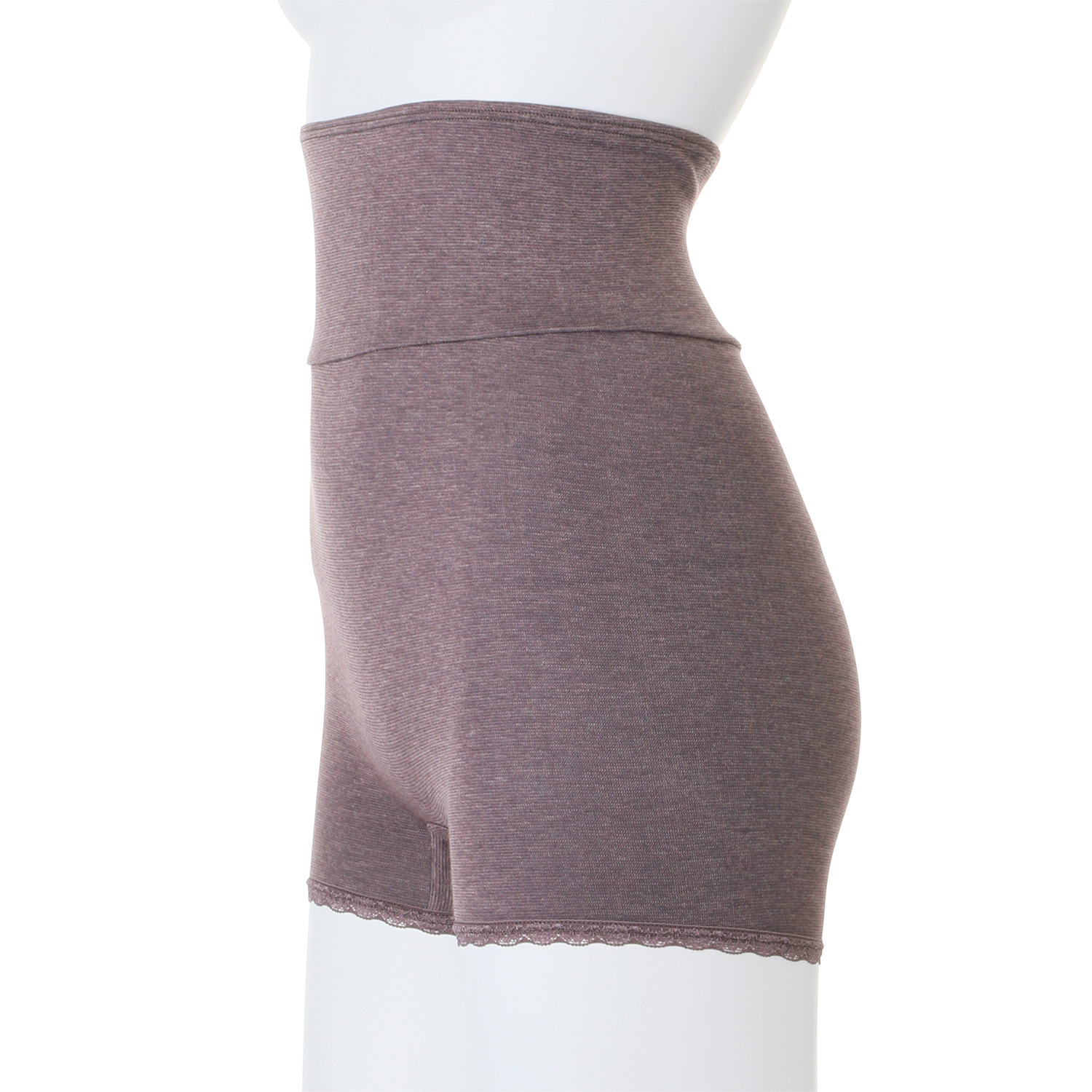 肌ごころ 日本製 吸湿発熱 エクスハイパー（Ｒ）使用 腹巻付 あったか１分丈ショーツ ２色セット