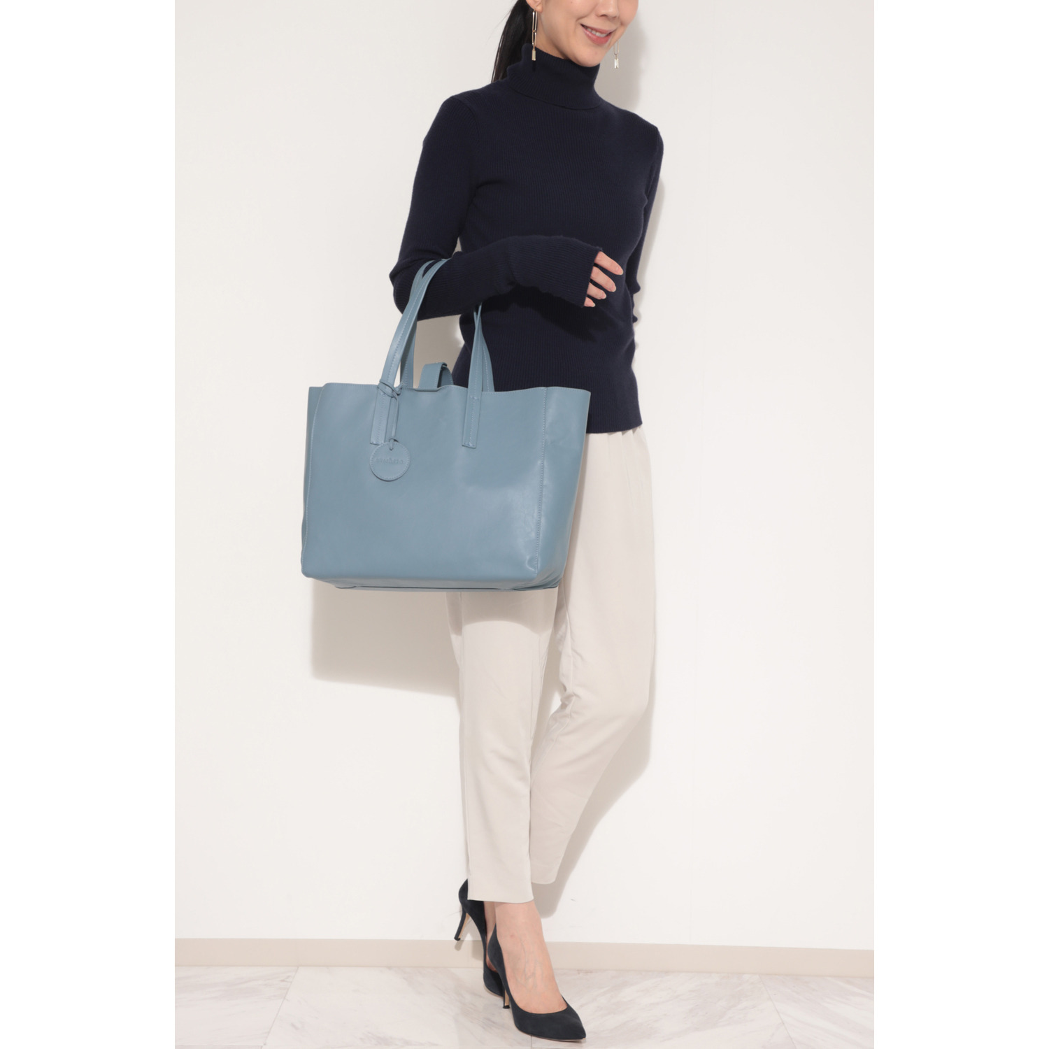 ズッケロ ソフトカウレザー ノーブルトートバッグ