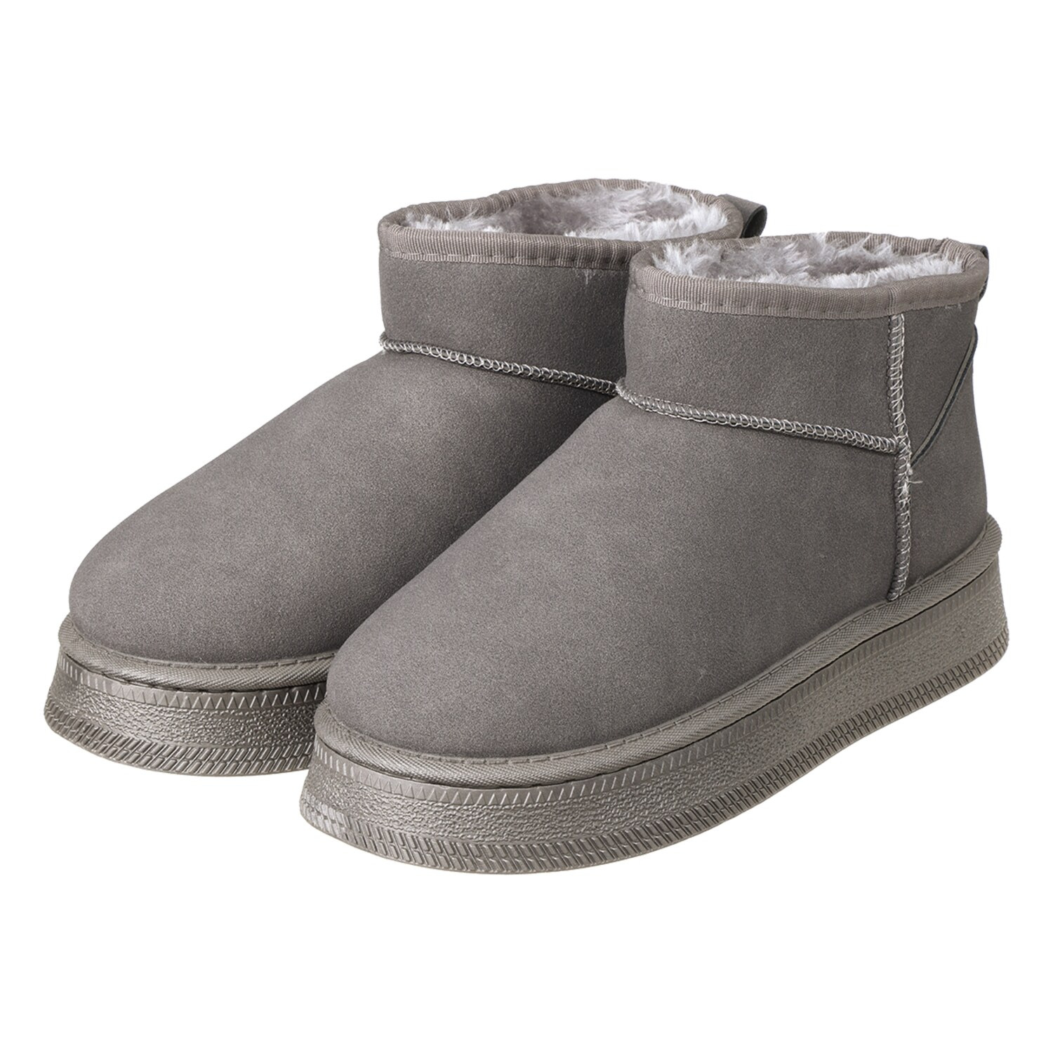 ヌーベルヴォーグ リラックス フェイクムートン 曲がる厚底ショートブーツ