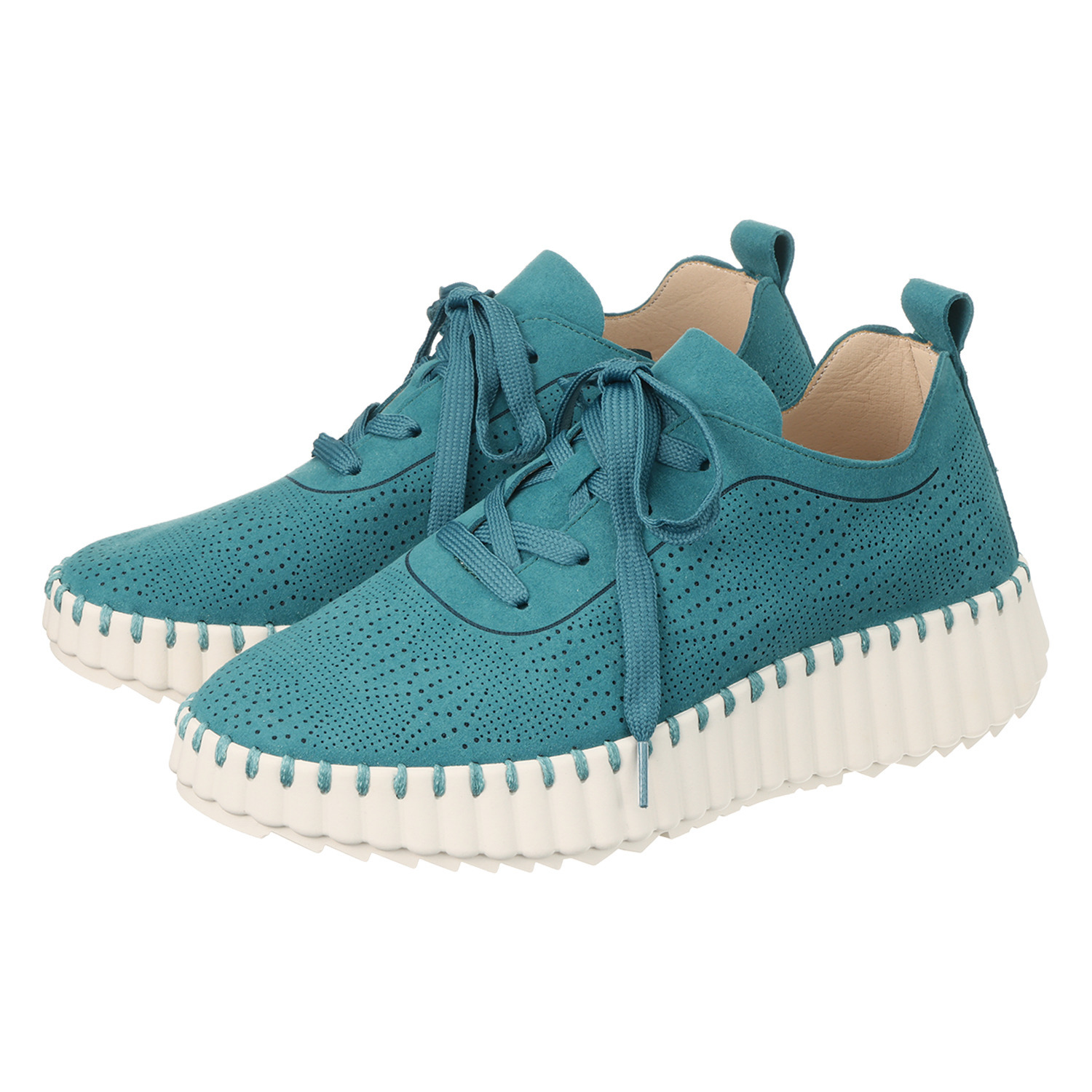 ミライアルキ 洗えて柔らか！ レースアップ 厚底コンフォートシューズ