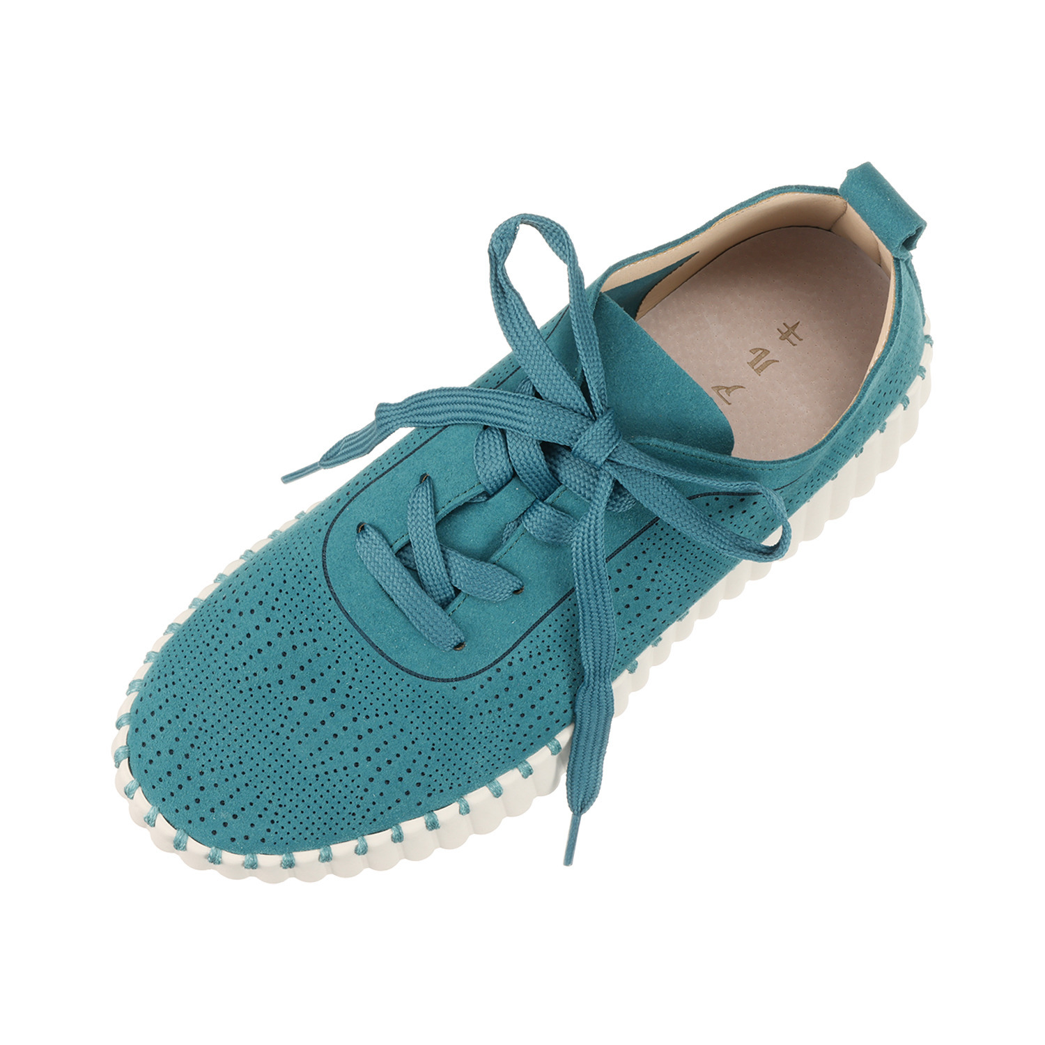 ミライアルキ 洗えて柔らか！ レースアップ 厚底コンフォートシューズ