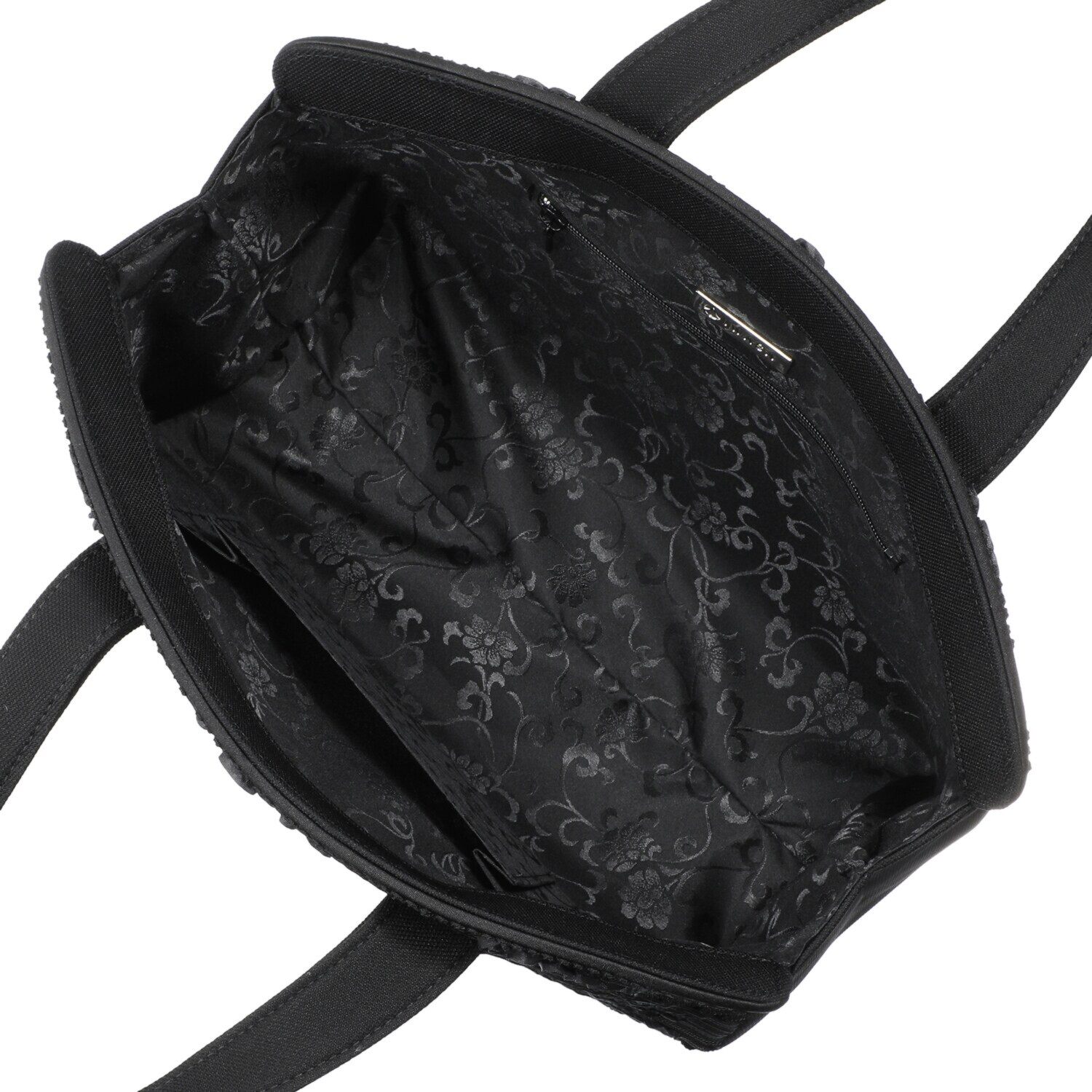 岩佐 国内生産 日本製生地 リボンテープ＆ コード刺しゅう フォーマルバッグ