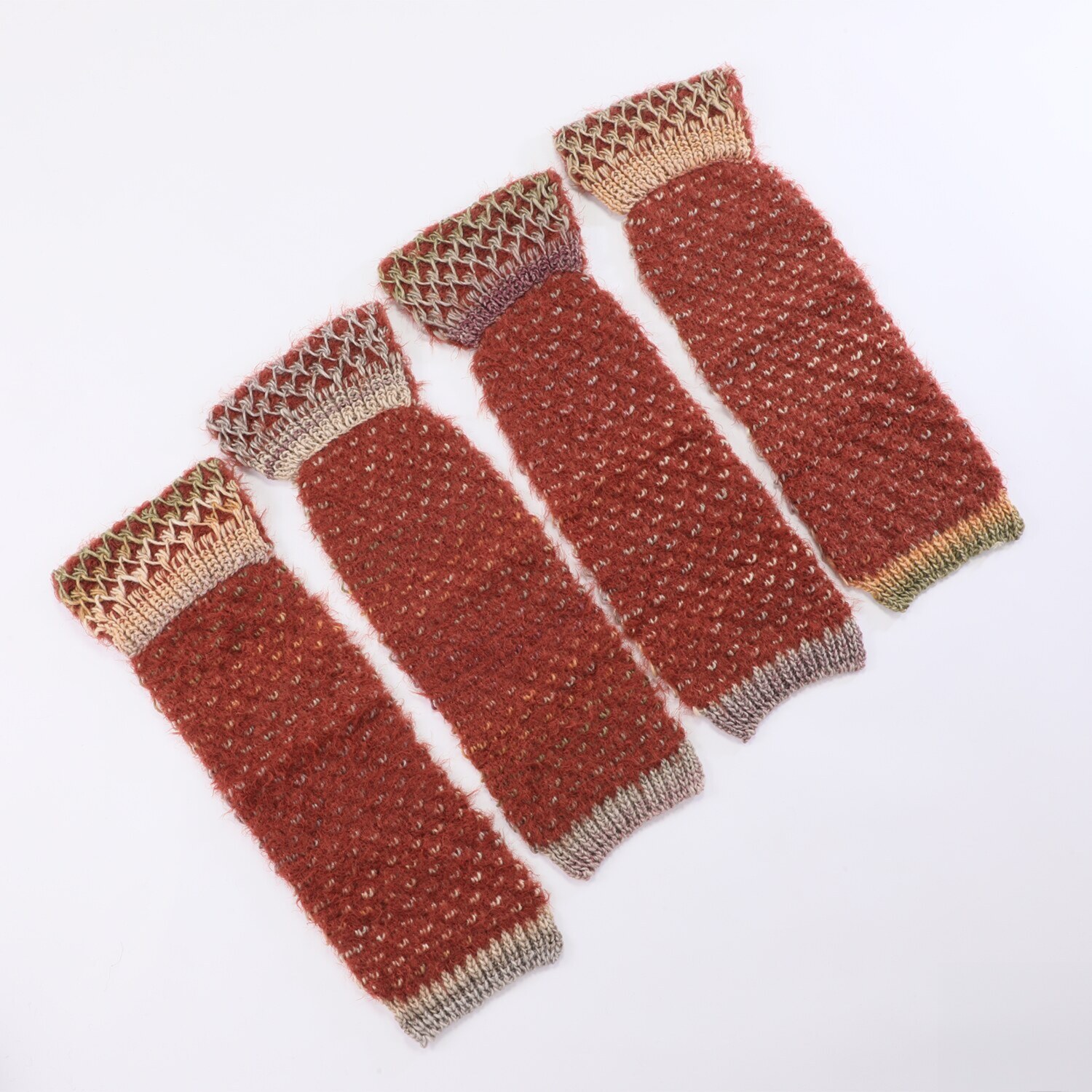 ジョナータ ＜イタリア製＞ ウール混ミックスヤーン リバーシブル 差し込みマフラー