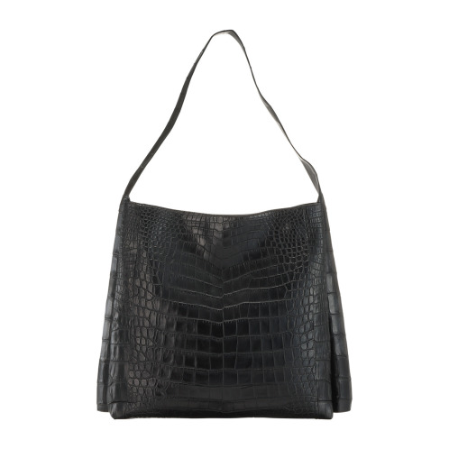アルムコ　ソフトマットクロコダイル　ビッグショルダーバッグ