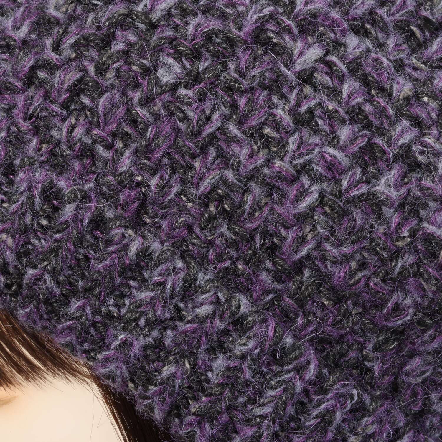 ベル・モード 耳まで暖か ミックスニット帽子