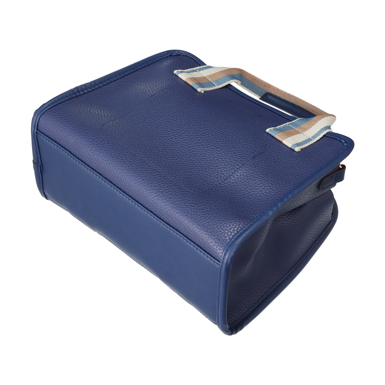 ラルジュ フェイクレザー テープアクセント ２ウェイトートバッグ