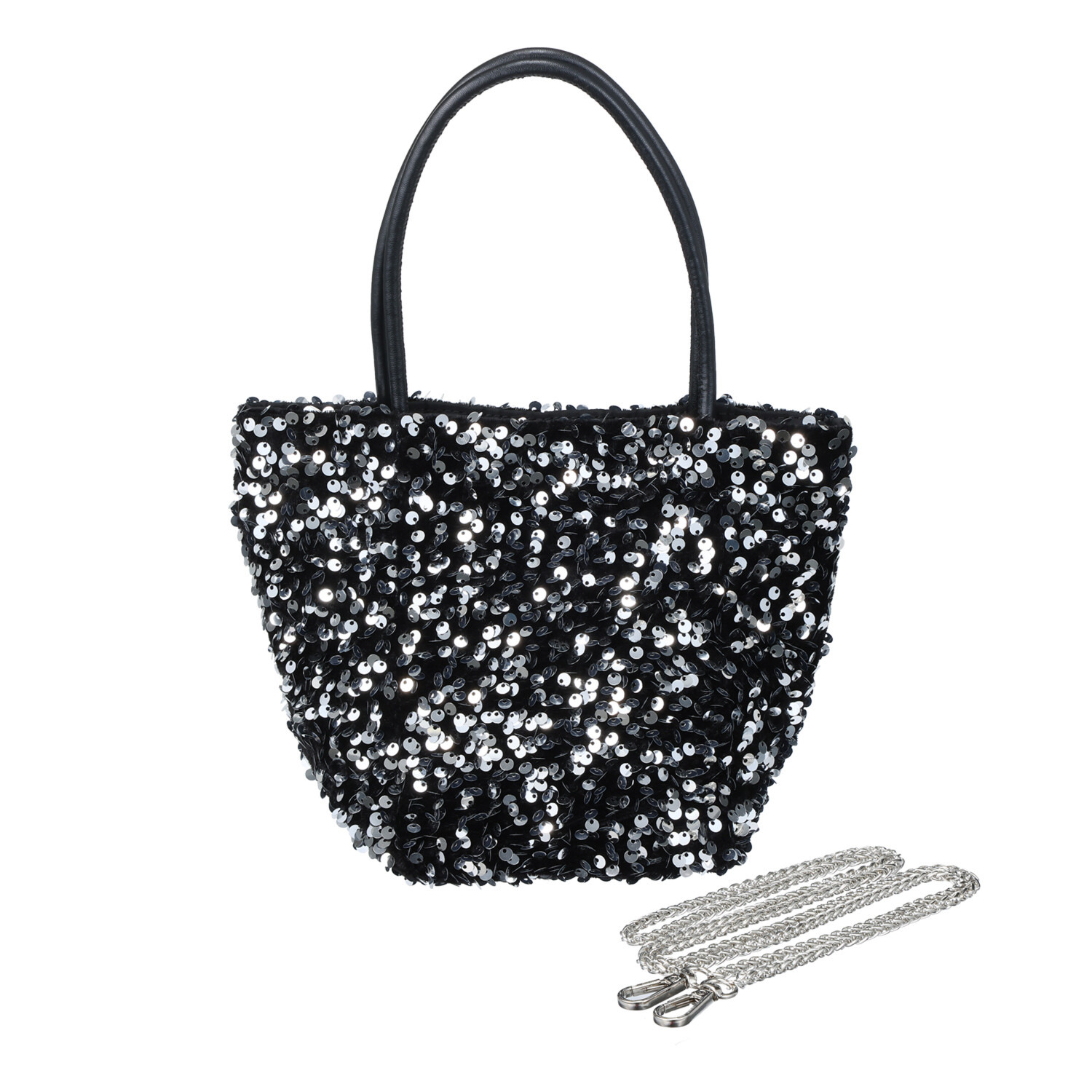 ラルジュ チェーンストラップ付 スパンコールバッグ