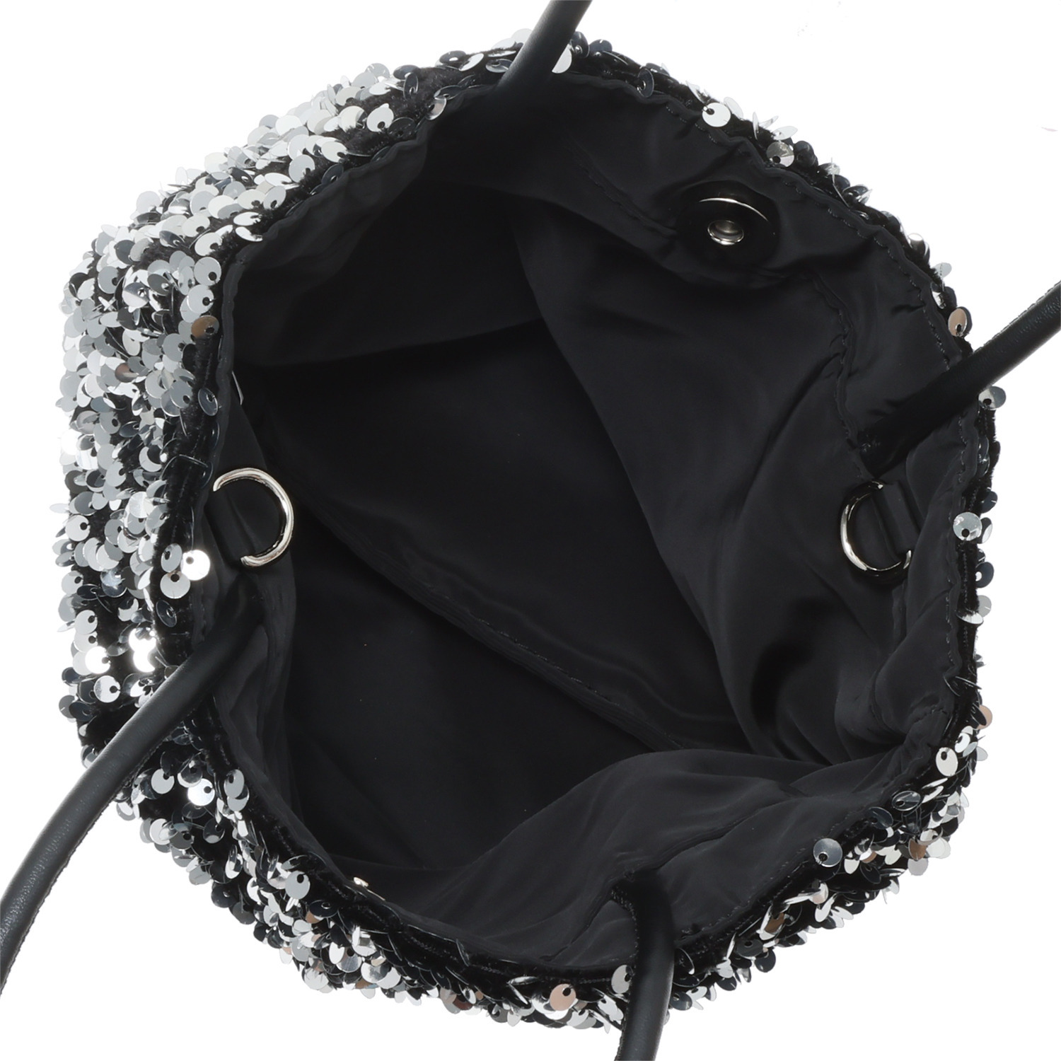 ラルジュ チェーンストラップ付 スパンコールバッグ