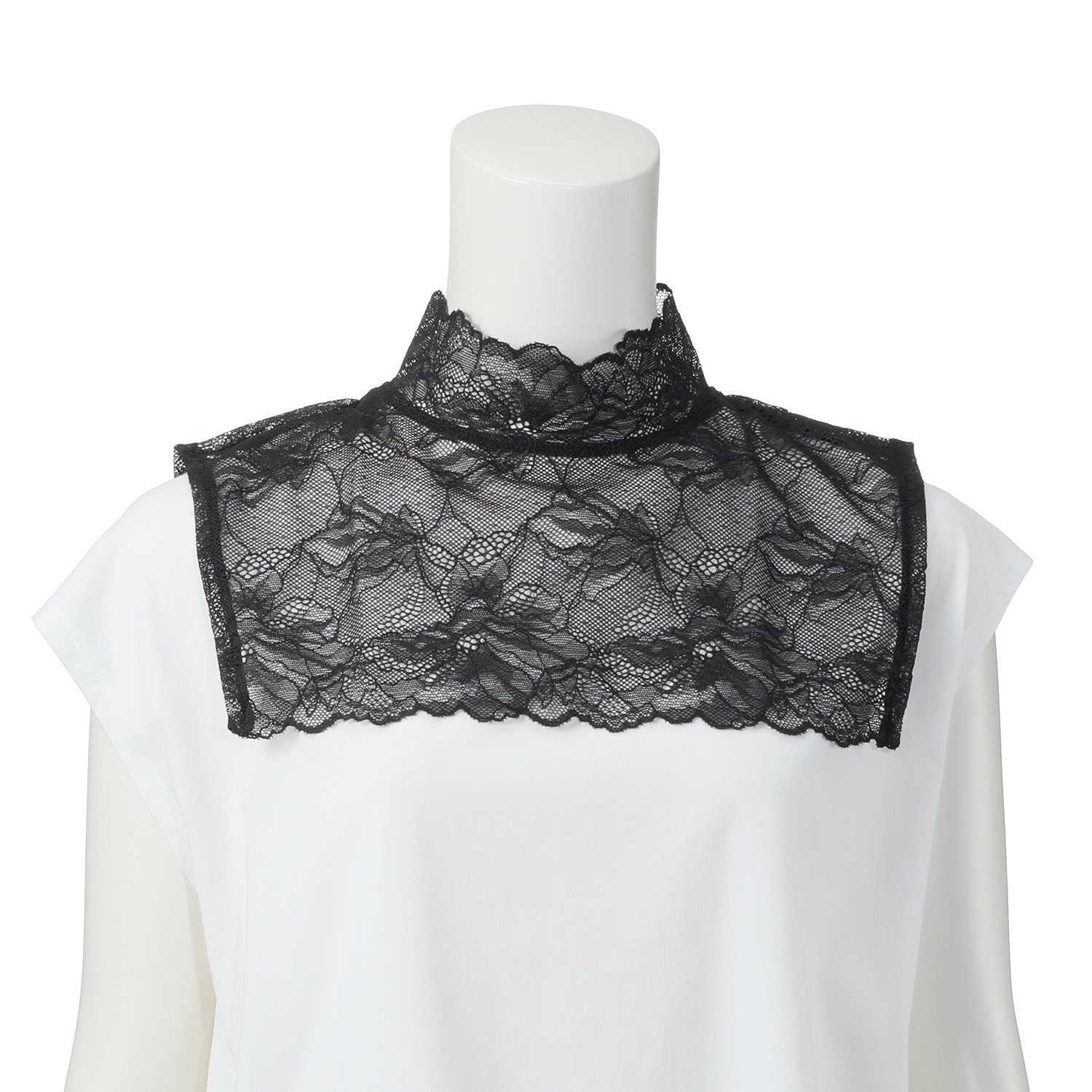 マリランテ タケダレース製 ストレッチレース使用 付け襟２枚セット