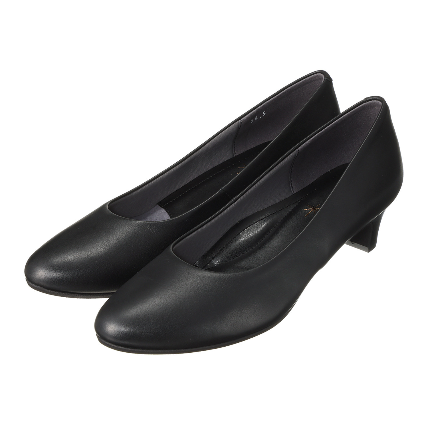 シェルシェエトワール メイドイン東京 はっ水 レザー柔らか仕立て ４ｃｍヒール あか抜けパンプス