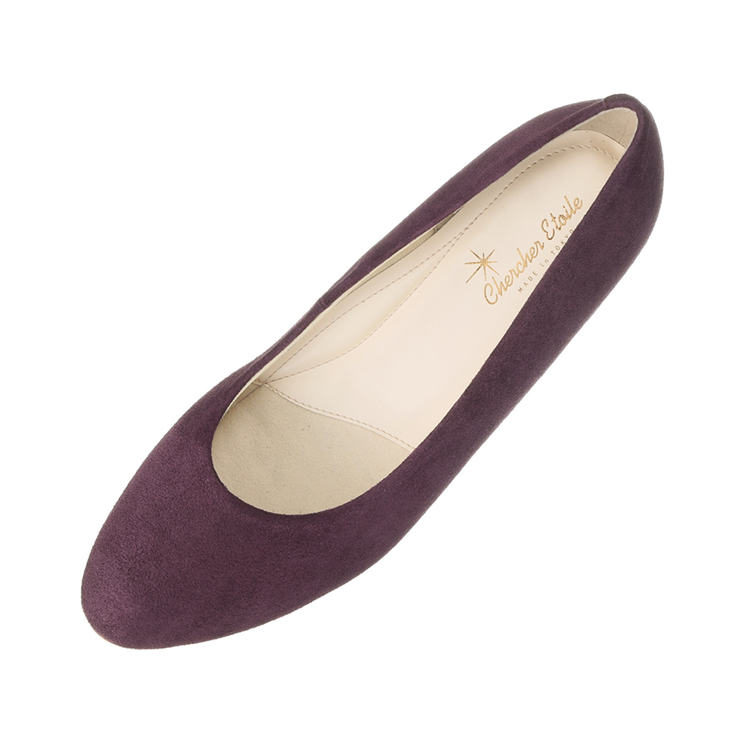 シェルシェエトワール メイドイン東京 はっ水 レザー柔らか仕立て ４ｃｍヒール あか抜けパンプス