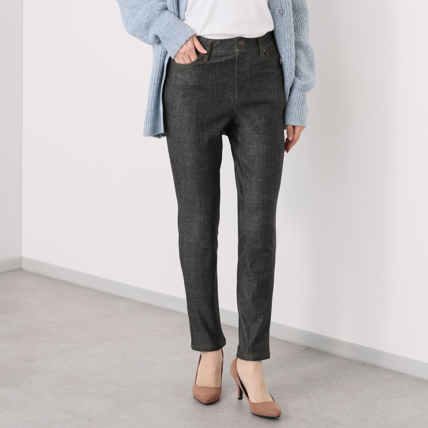 ニーイチマル　ボブソン ハイテンション 裏起毛スキニーパンツ