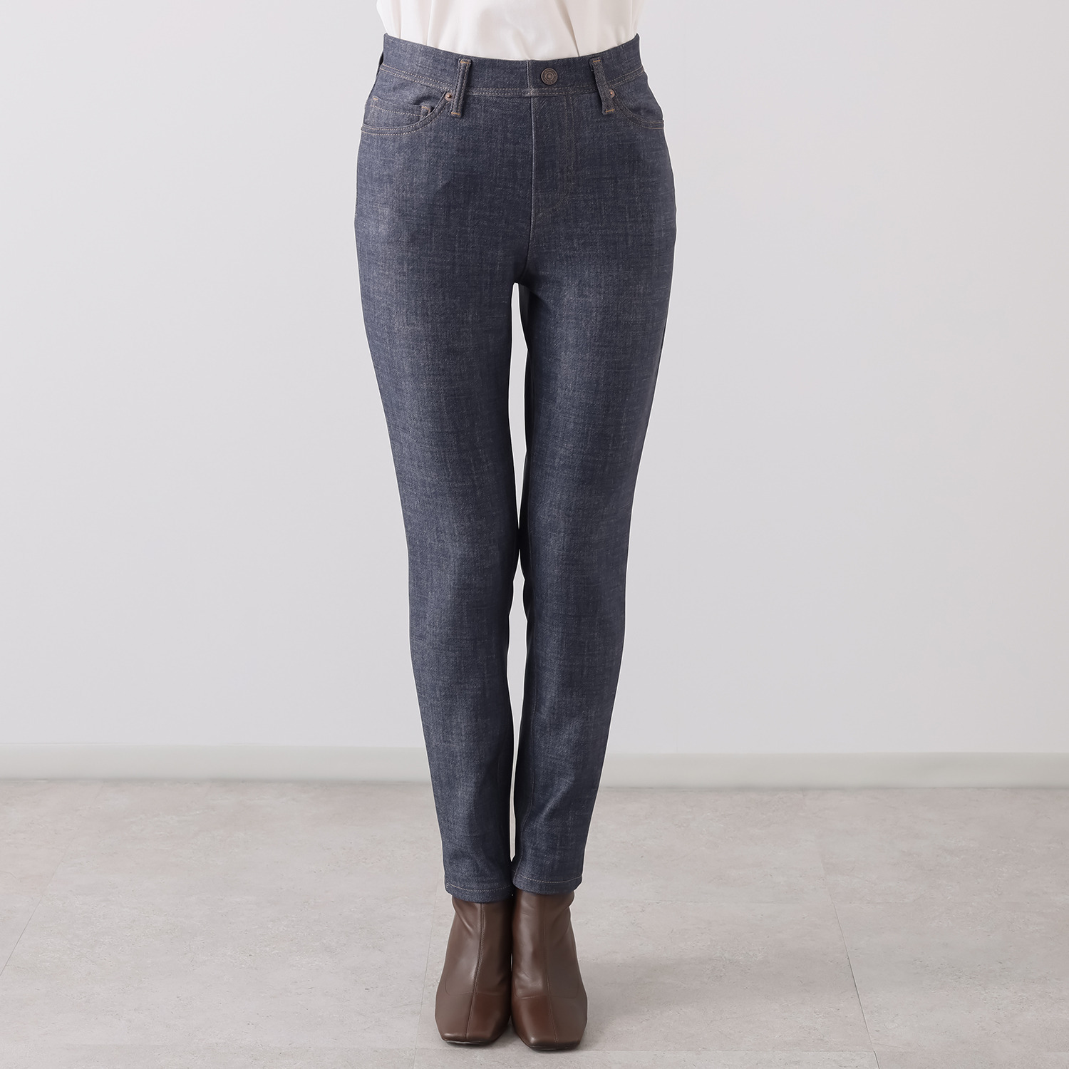 ニーイチマル　ボブソン ハイテンション 裏起毛スキニーパンツ