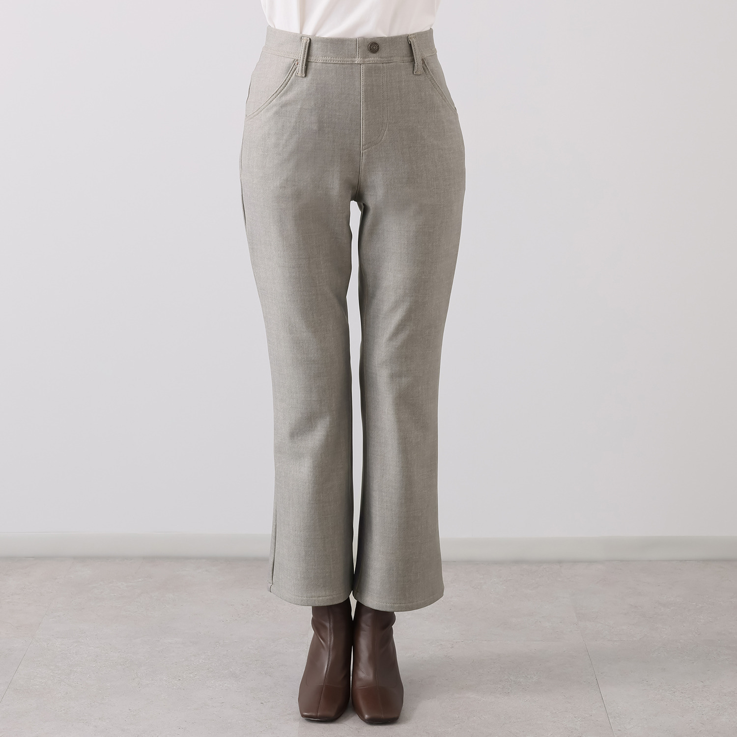 ニーイチマル　ボブソン ハイテンション 裏起毛ベルボトムパンツ