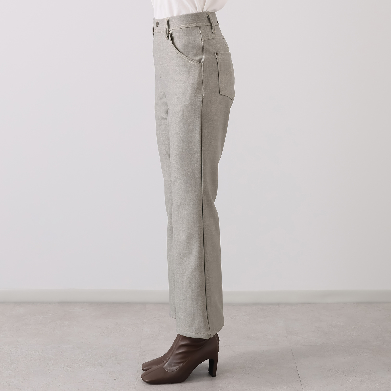 ニーイチマル　ボブソン ハイテンション 裏起毛ベルボトムパンツ