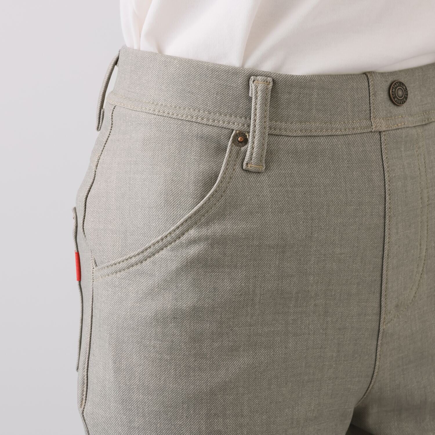 ニーイチマル　ボブソン ハイテンション 裏起毛ベルボトムパンツ