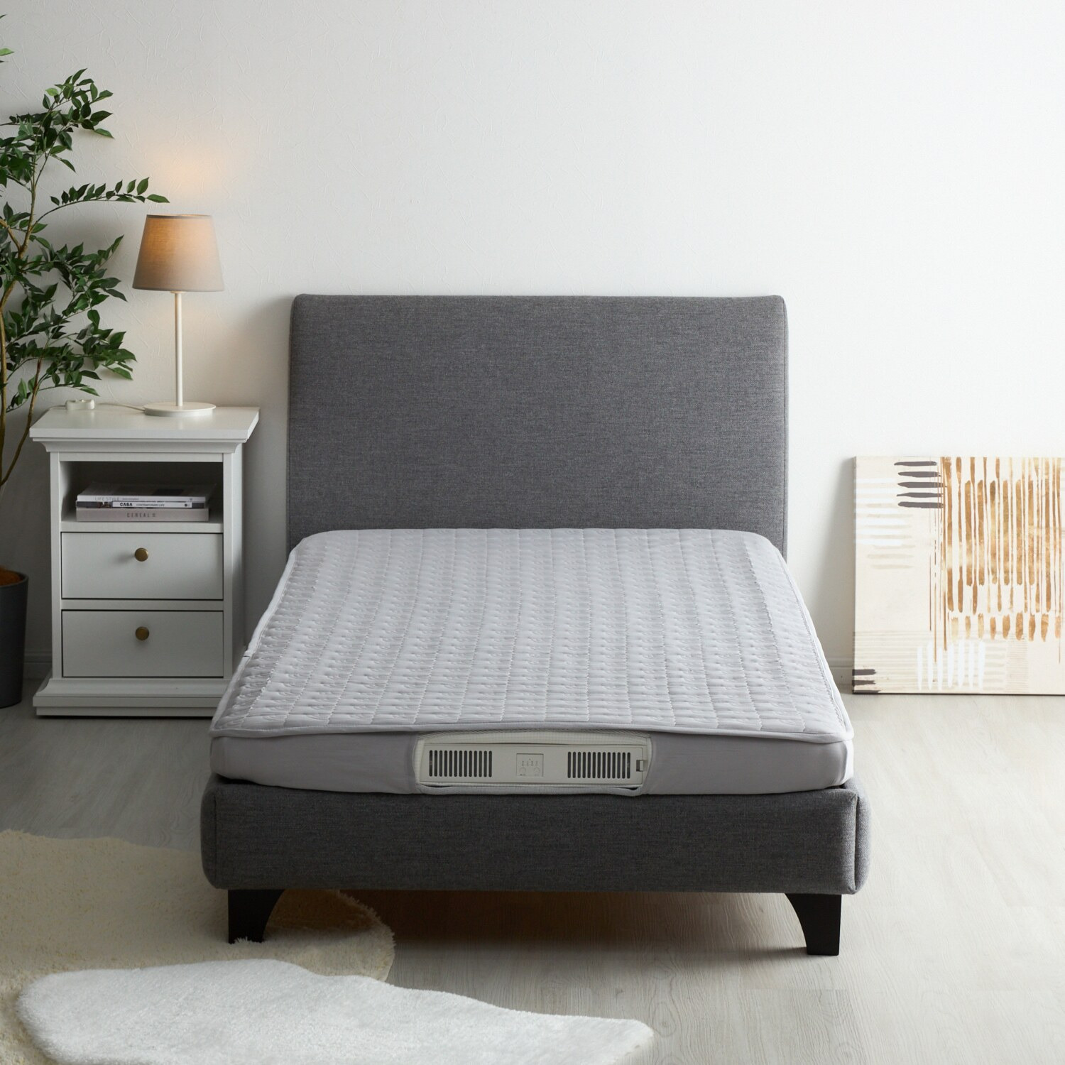 ＹＡＭＡＺＥＮ 快適温度を指定！ 静音構造のファンが 空気の流れを作り出す コンフォート エアマットレス ＜シングル＞