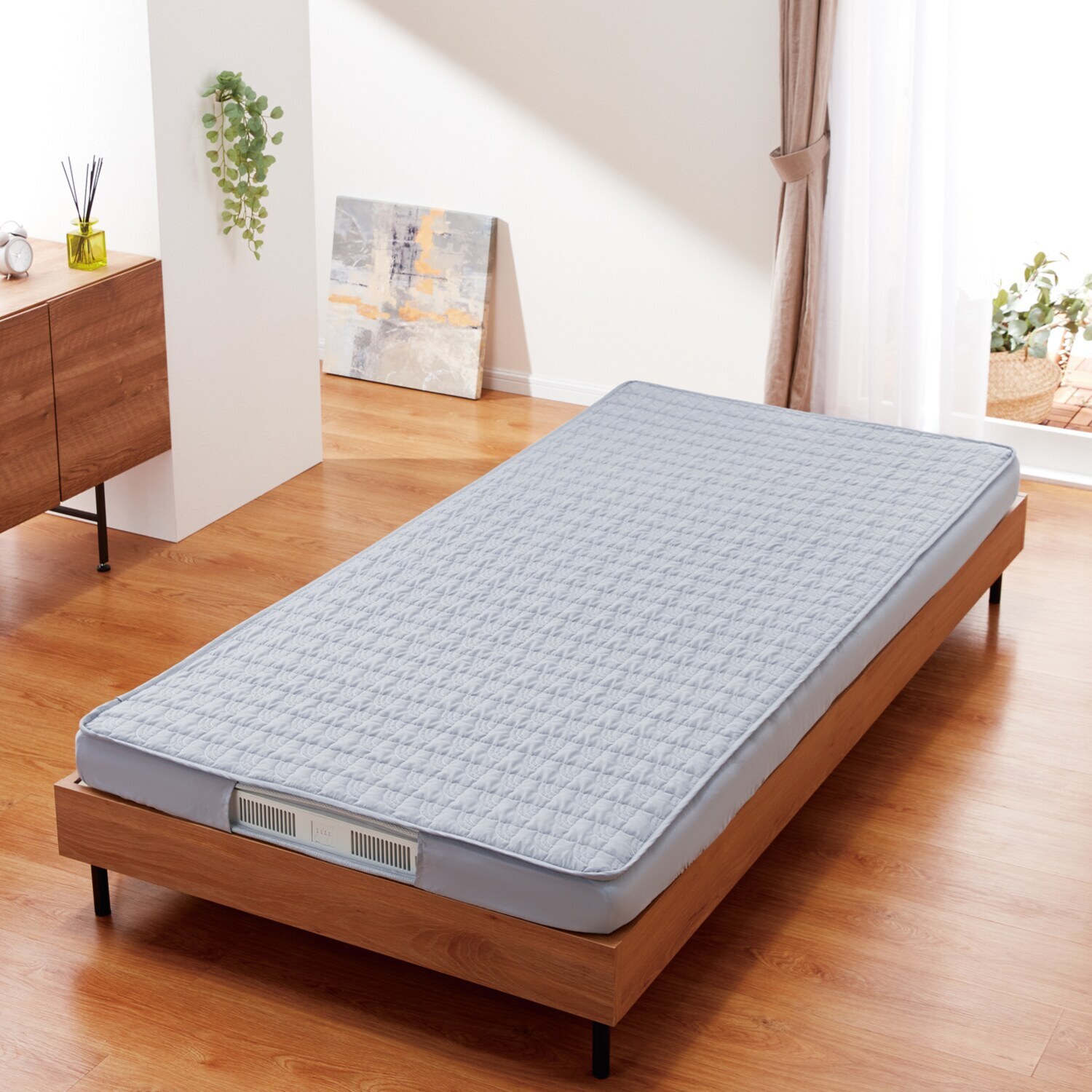 ＹＡＭＡＺＥＮ 快適温度を指定！ 静音構造のファンが 空気の流れを作り出す コンフォート エアマットレス ＜シングル＞