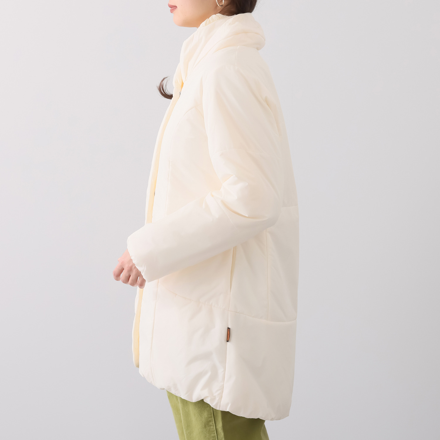 サーモア 首元も暖かい ボリュームカラーコート