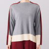 マチュート センスの見せ所 配色ニットプルオーバー