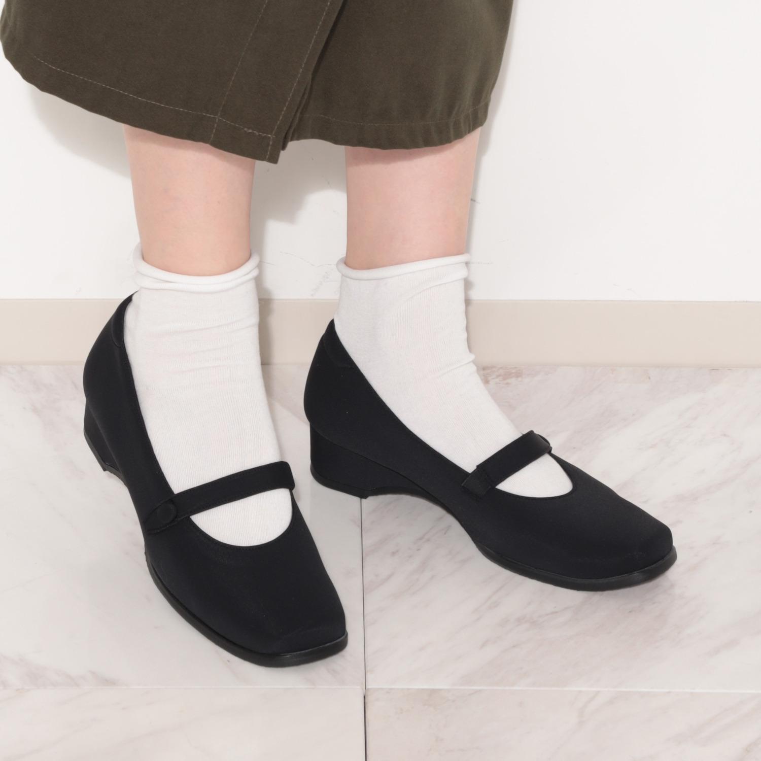 ミスキョウコ 日本製　はっ水 楽ちんフォーマルパンプス