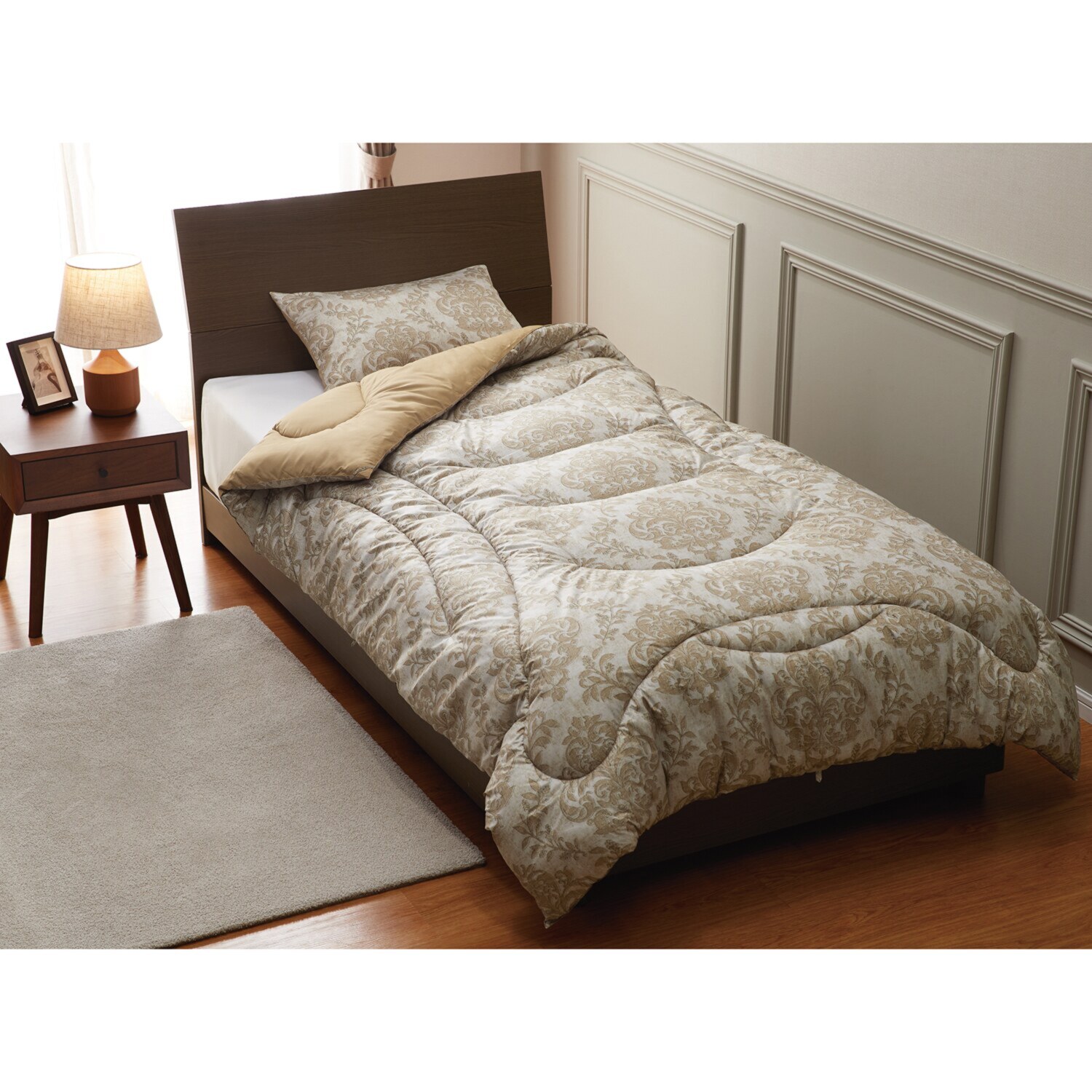 モリリン あったかふわもち♪ ほこりが出にくい カーボンテック 掛けふとん＜シングル＞