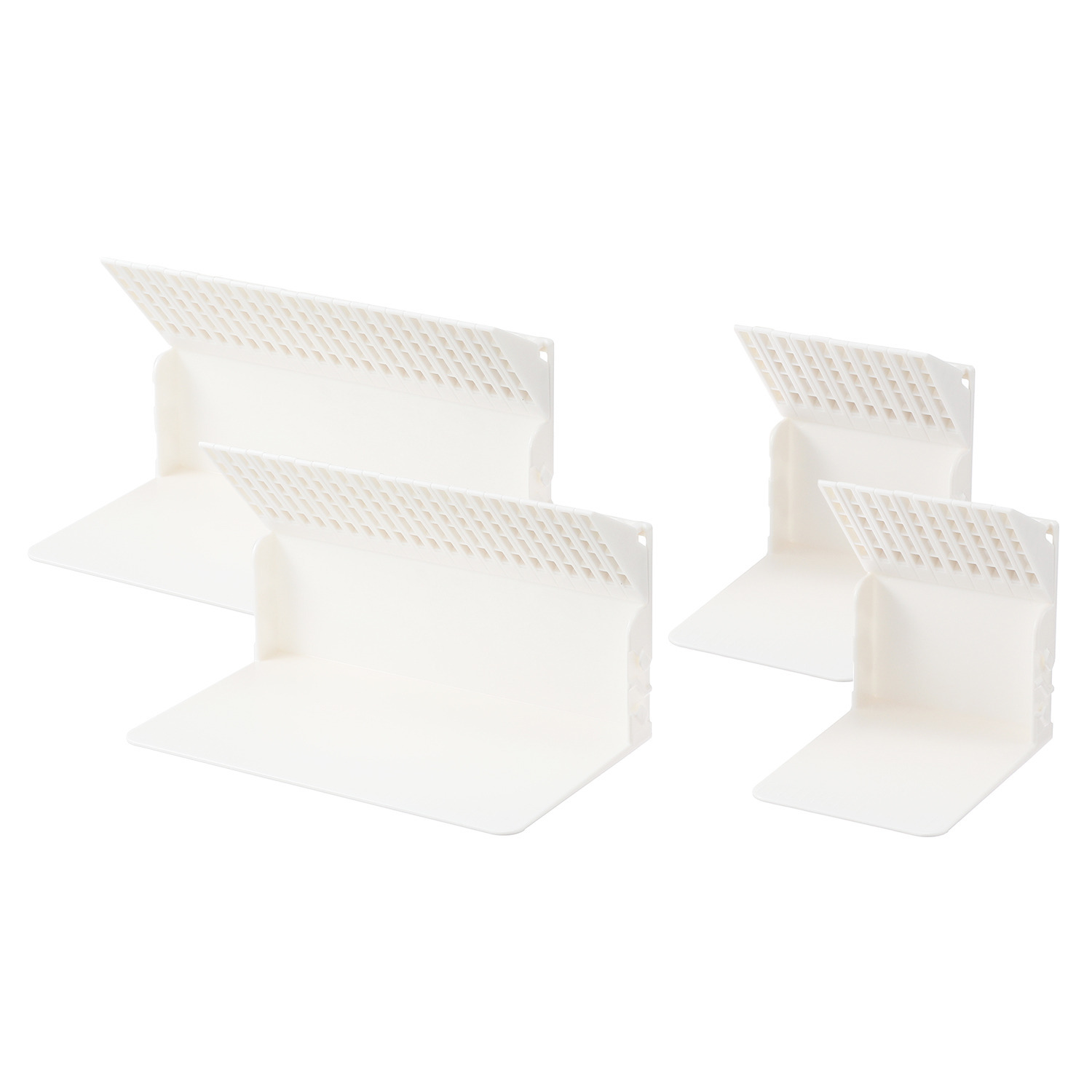 リヒトラブ １冊でも倒れない ブックスタンド 文庫本対応サイズ ２種４個セット