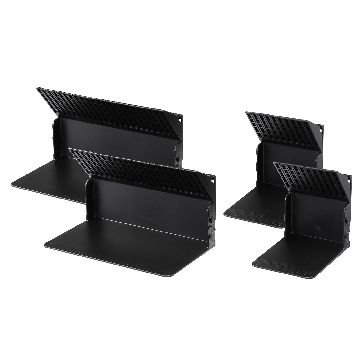 リヒトラブ １冊でも倒れない ブックスタンド 文庫本対応サイズ ２種４個セット