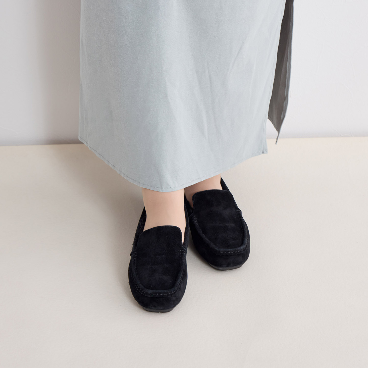 卑弥呼 はっ水シープレザー ＮＥＷ フレキシブルライトソール ふわふわモカシン