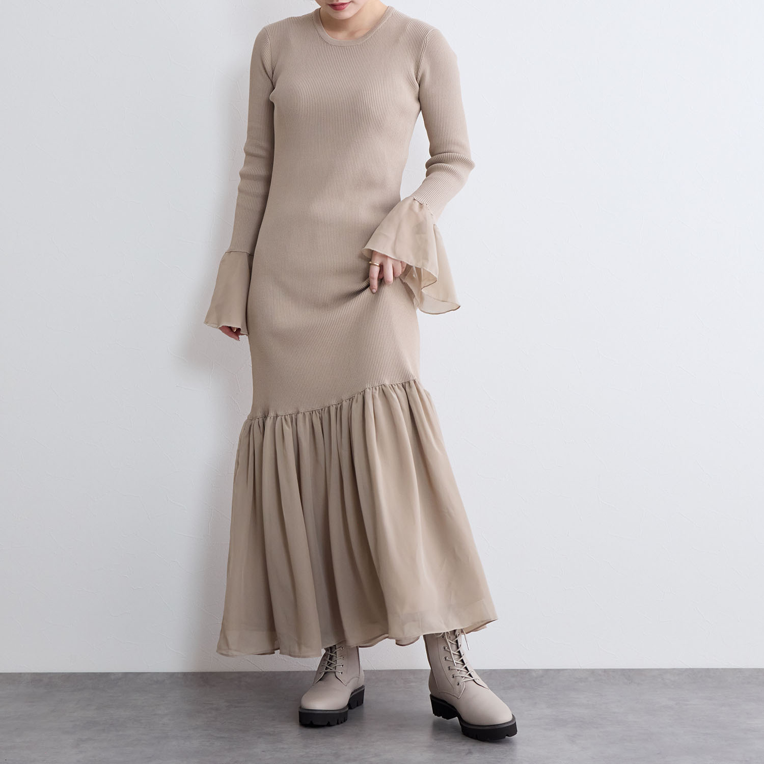 卑弥呼 日本製 はっ水牛革 レースアップ トラックソールブーツ