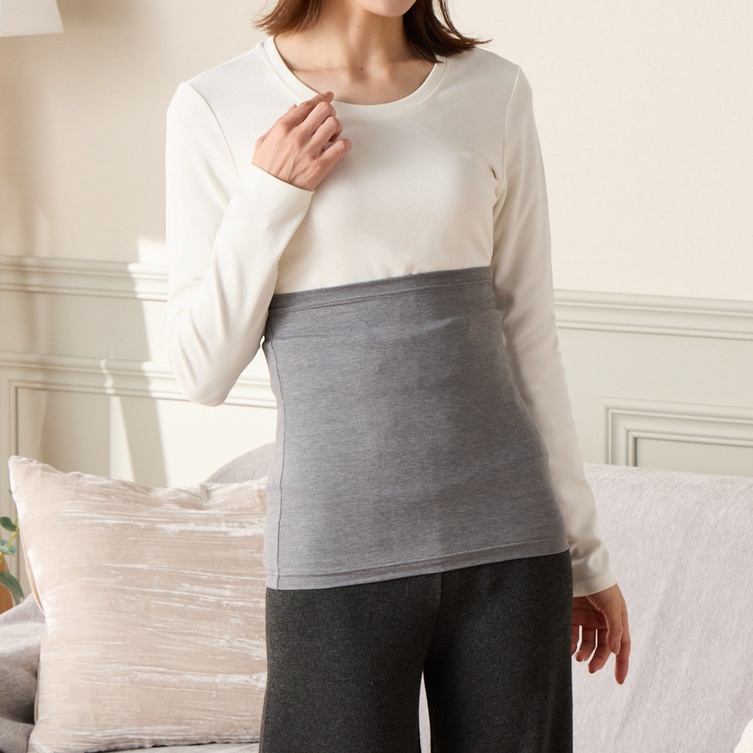 オーラ あったか腹巻岩盤浴 同色２枚組