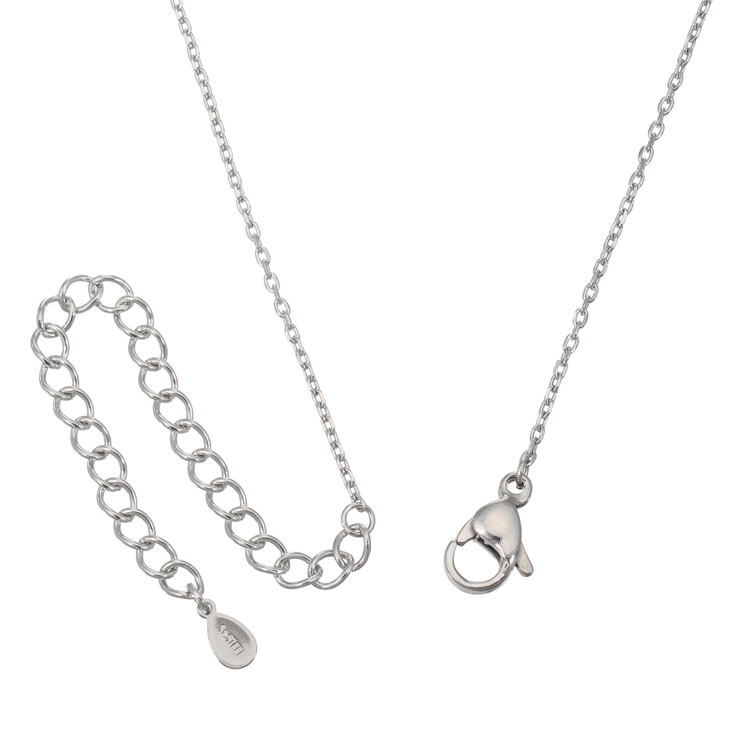 ステングレイス サージカルステンレス プレシオサ社製ＣＺ ペアシェイプ ソリティアネックレス