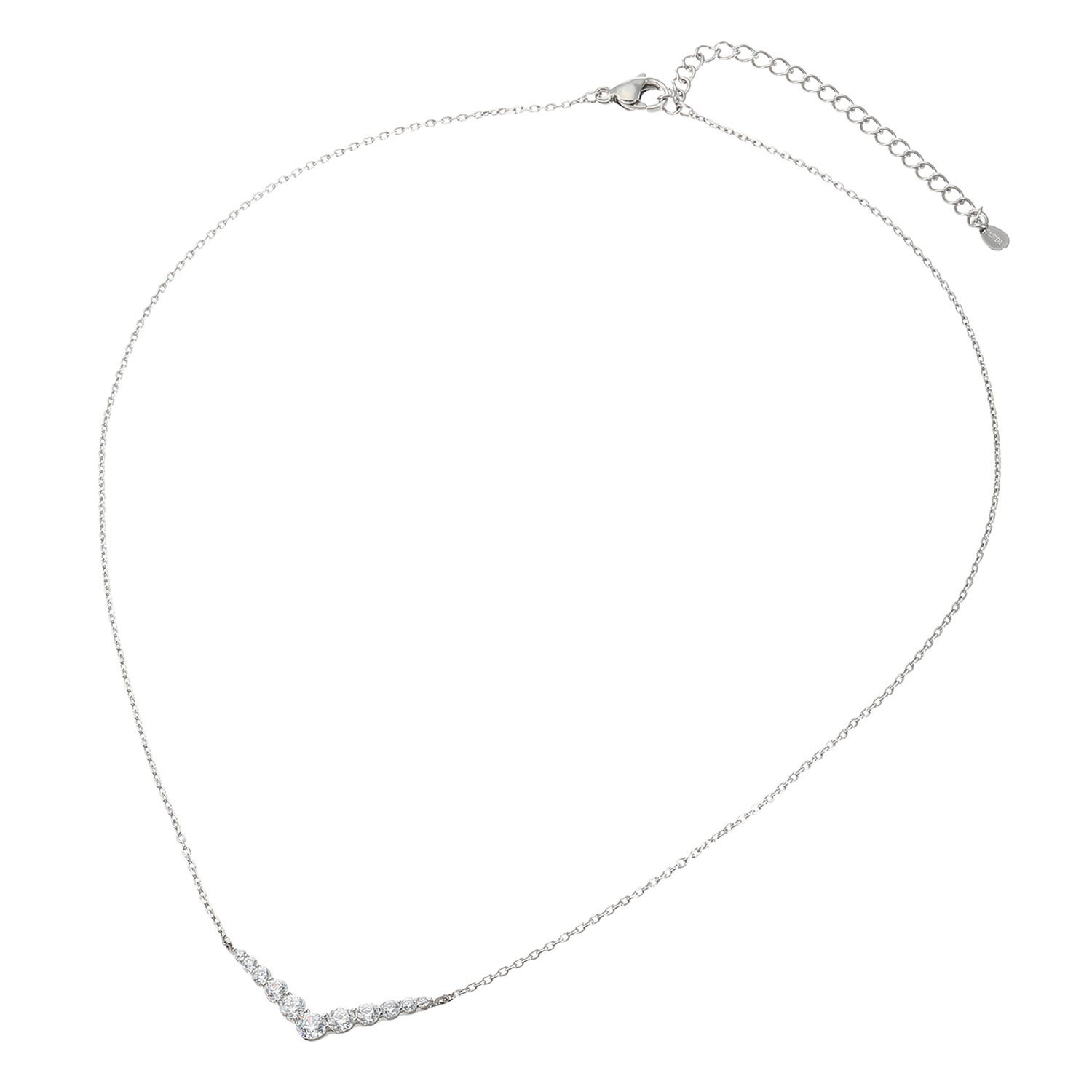 ステングレイス サージカルステンレス プレシオサ社製ＣＺ Ｖライン グラデーションネックレス