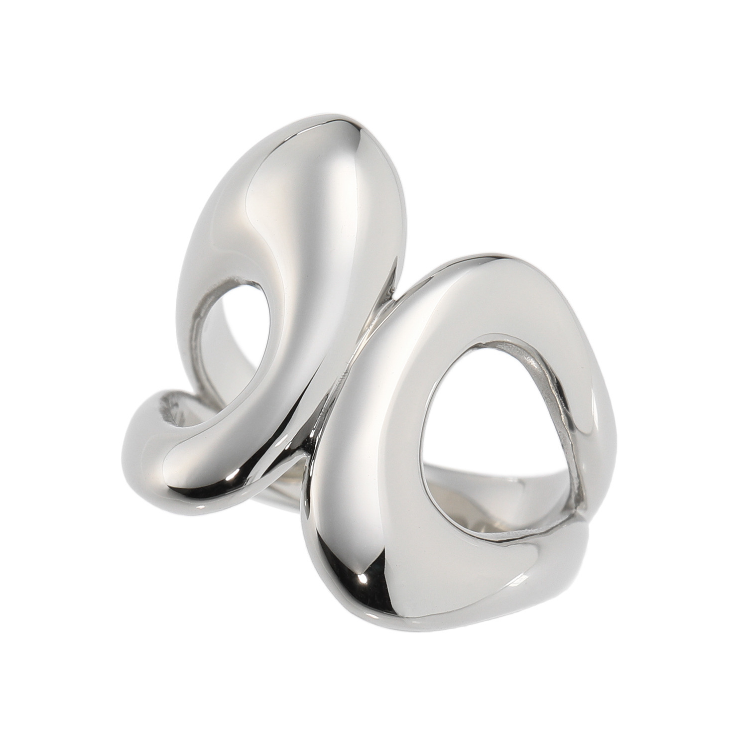 ステングレイス サージカルステンレス ダブルウェーブ ボリュームメタルリング