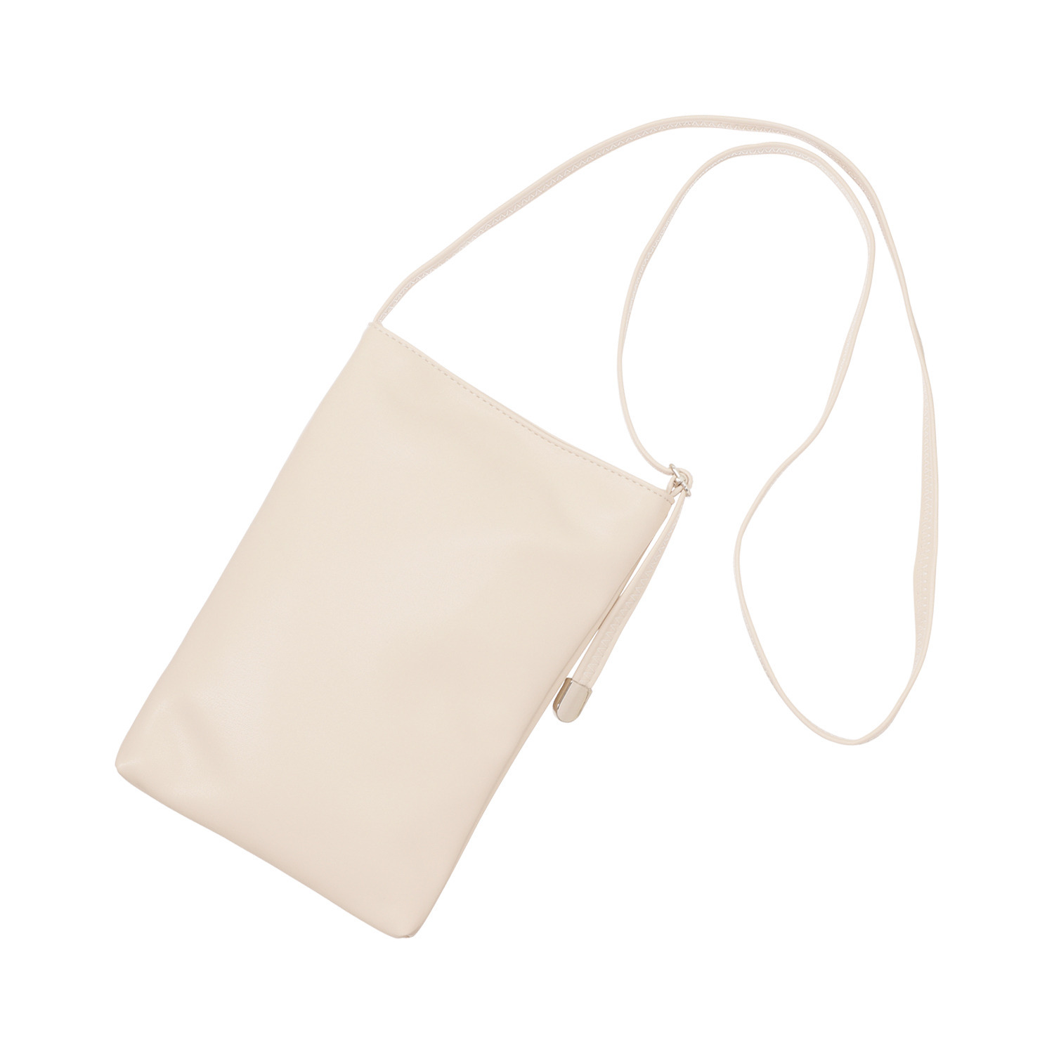 モーヴ 長財布も入る もっちり柔らか ミニショルダーバッグ