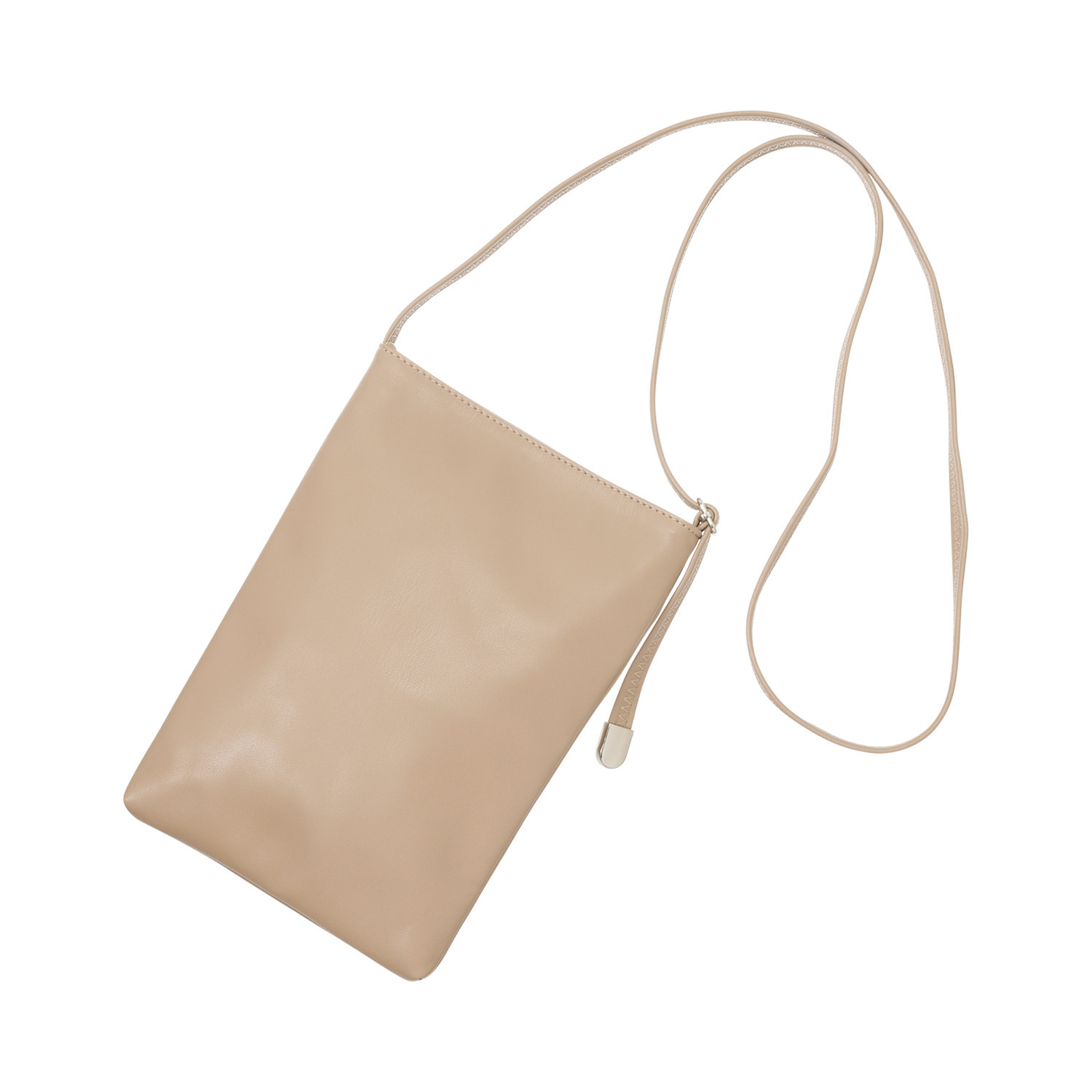 モーヴ 長財布も入る もっちり柔らか ミニショルダーバッグ