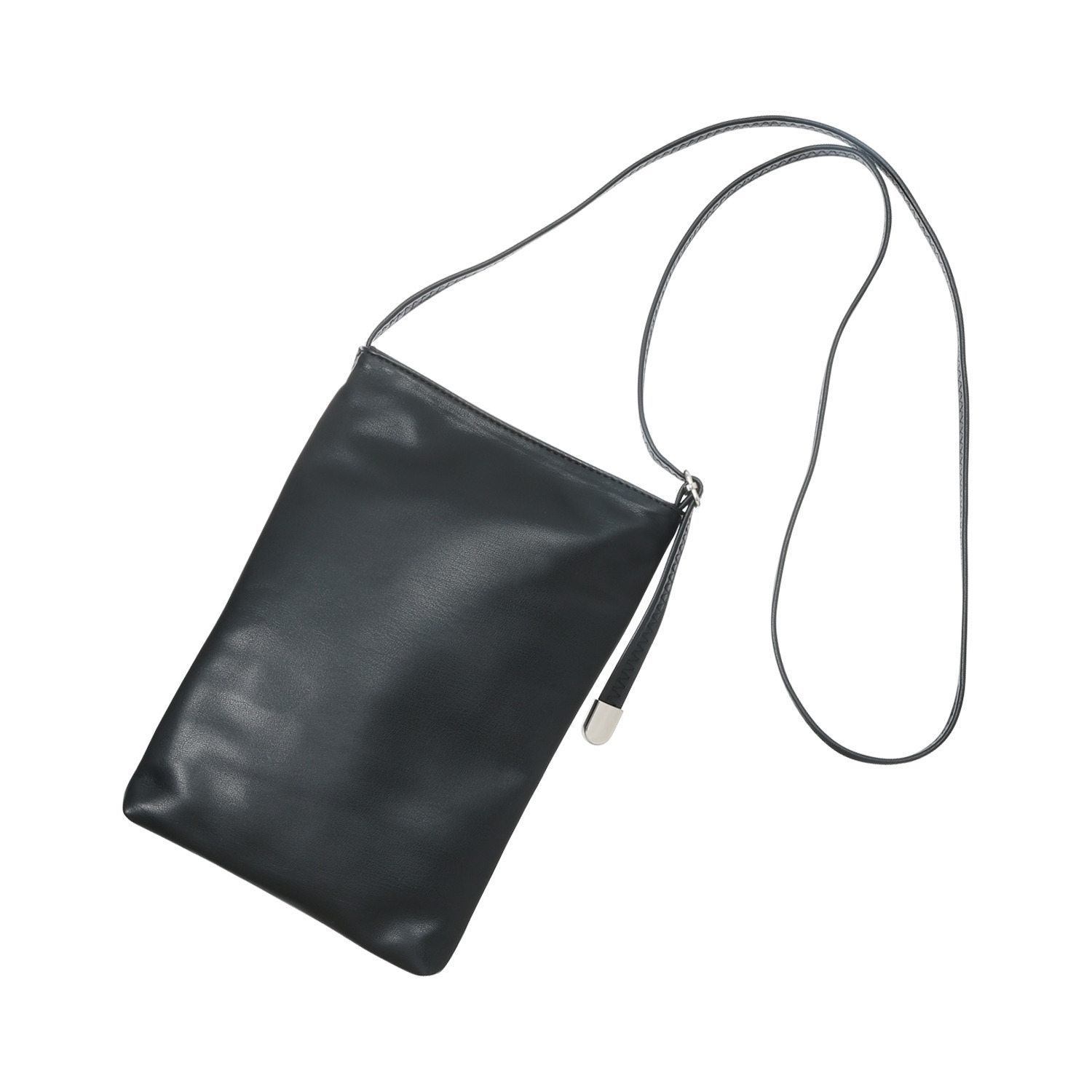 モーヴ 長財布も入る もっちり柔らか ミニショルダーバッグ