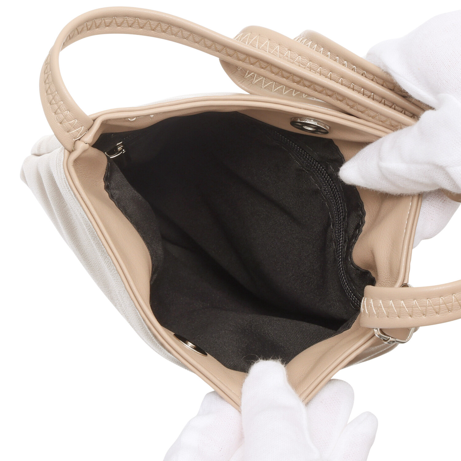 モーヴ 長財布も入る もっちり柔らか ミニショルダーバッグ