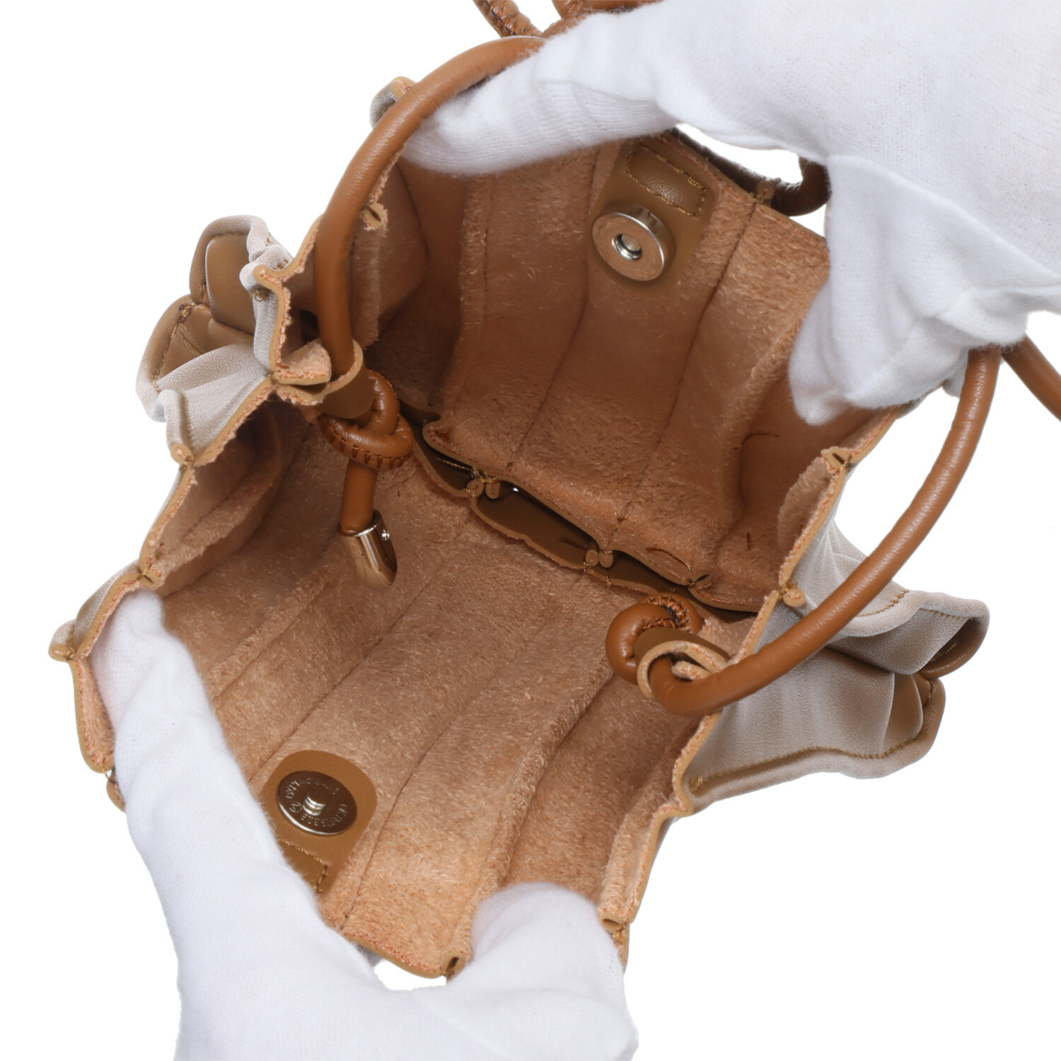 モーヴ 長財布も入る プリーツ ミニショルダーバッグ