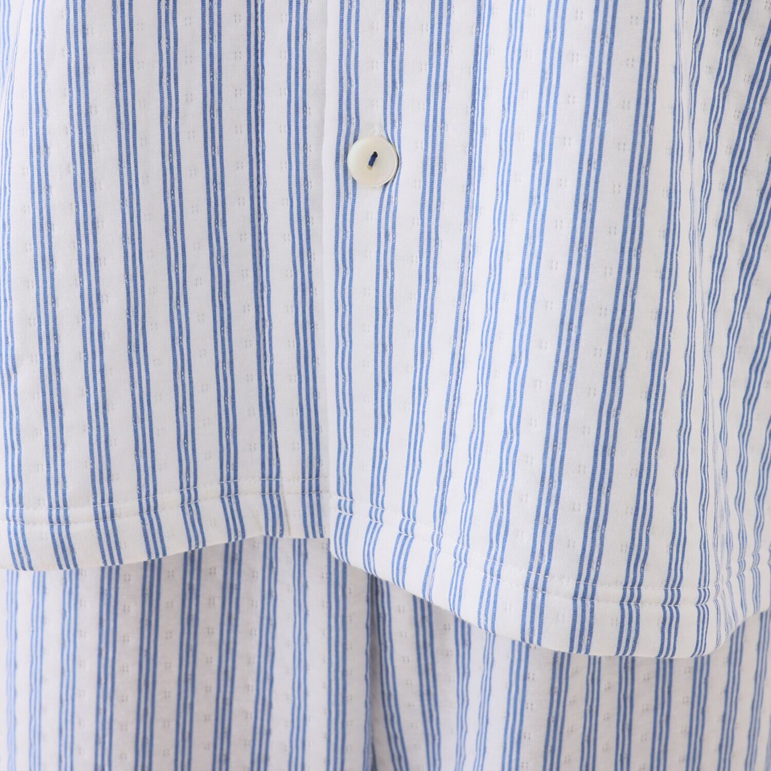 ナルエー 中綿入り・コットン混 接結ストライプパジャマ ＜メンズ＞