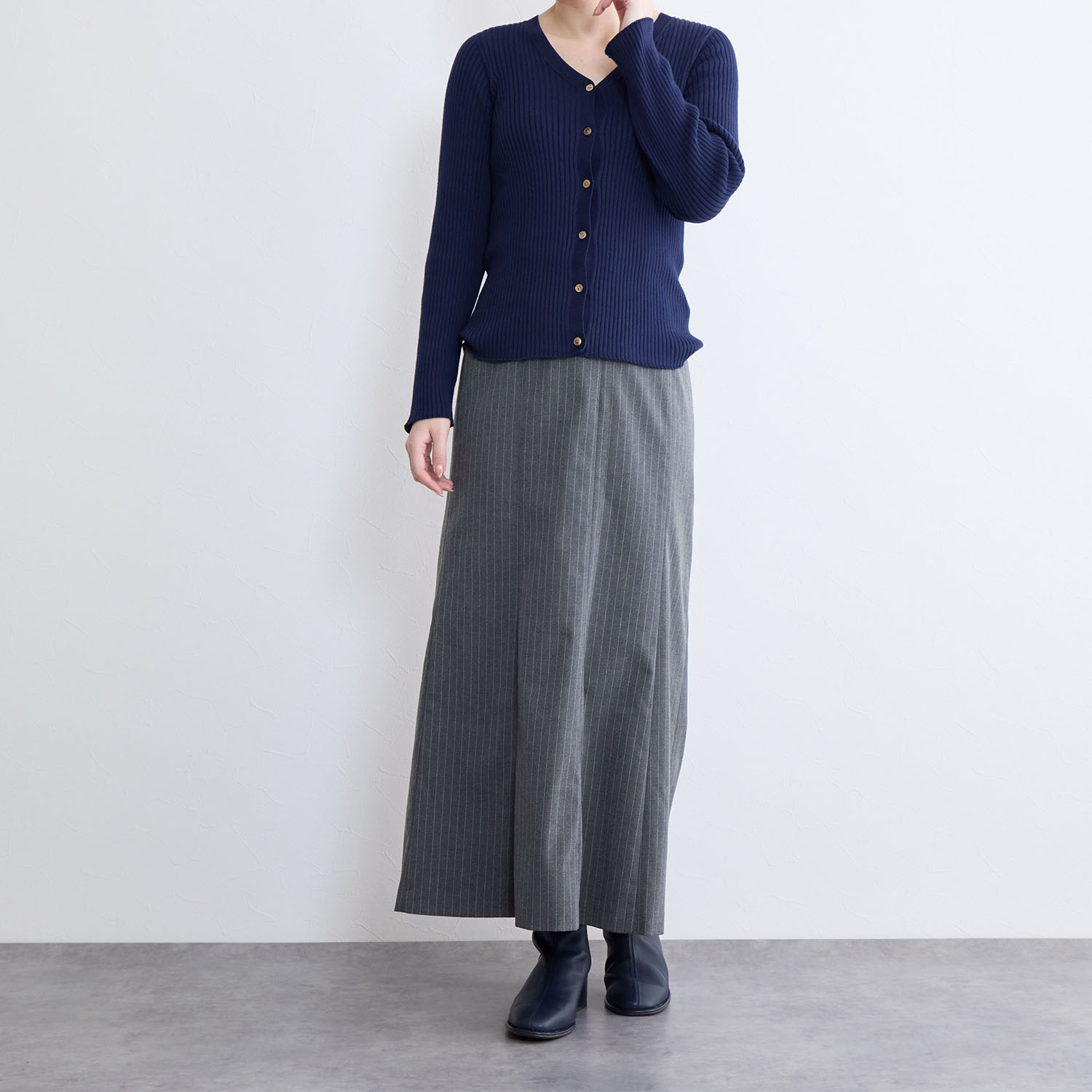 卑弥呼 ストレッチシープ クロコダイル型押し切替 ショートブーツ