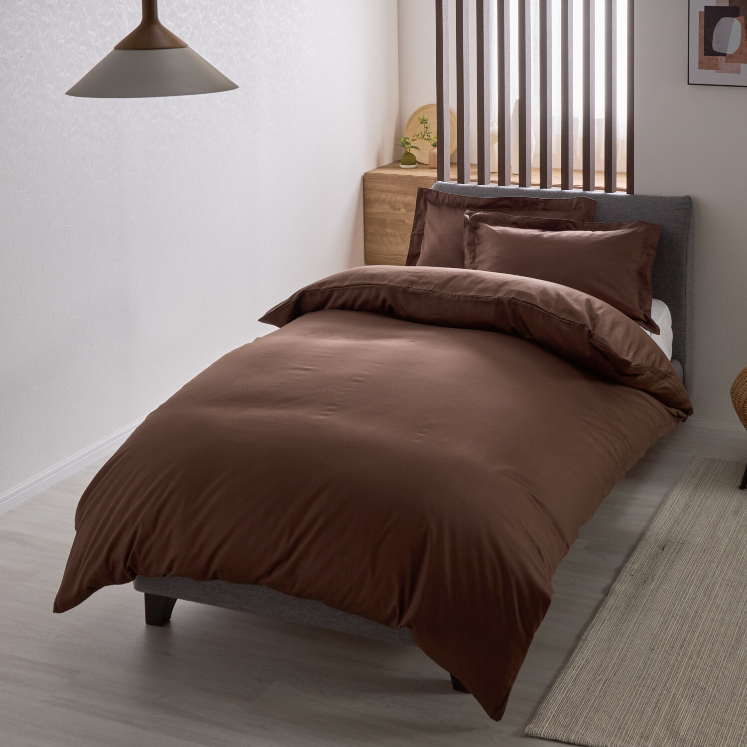 ｎｉｓｈｉｋａｗａ　西川 コットン１００％サテン 掛けふとんカバー ＜シングル＞