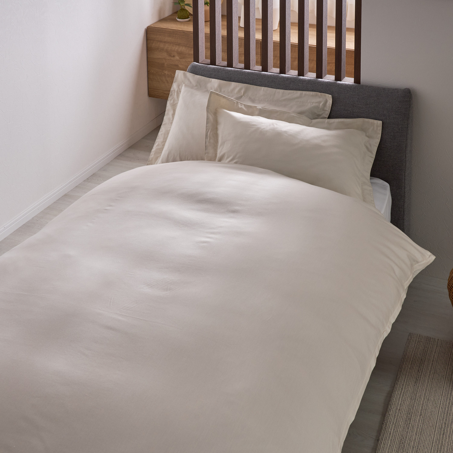 ｎｉｓｈｉｋａｗａ　西川 コットン１００％サテン 掛けふとんカバー ＜シングル＞