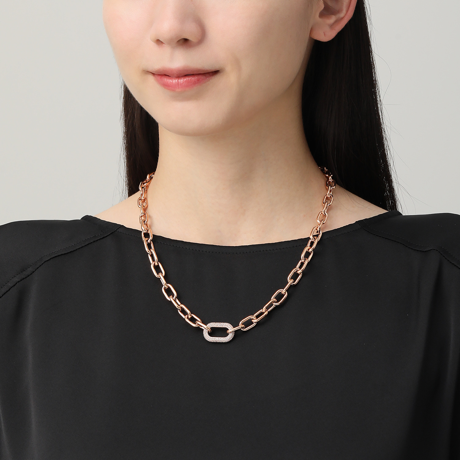 ダニエルウェリントン ステンレス リンクチェーン ネックレス