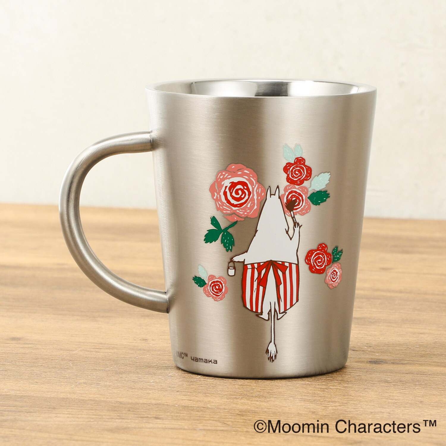 ムーミン ローズアートデザイン ステンレスマグ