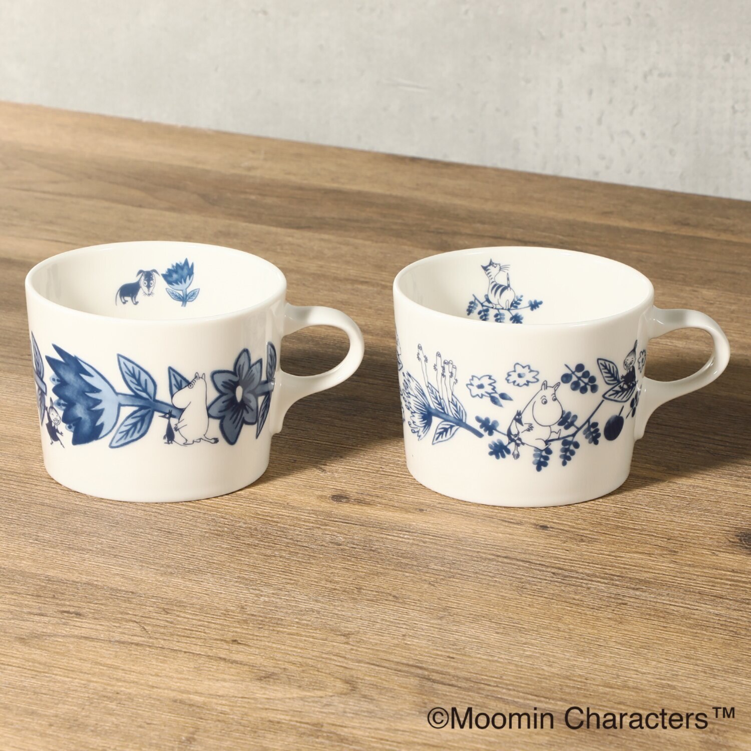 ムーミン 日本製ペアマグセット 北欧ブルーデザイン