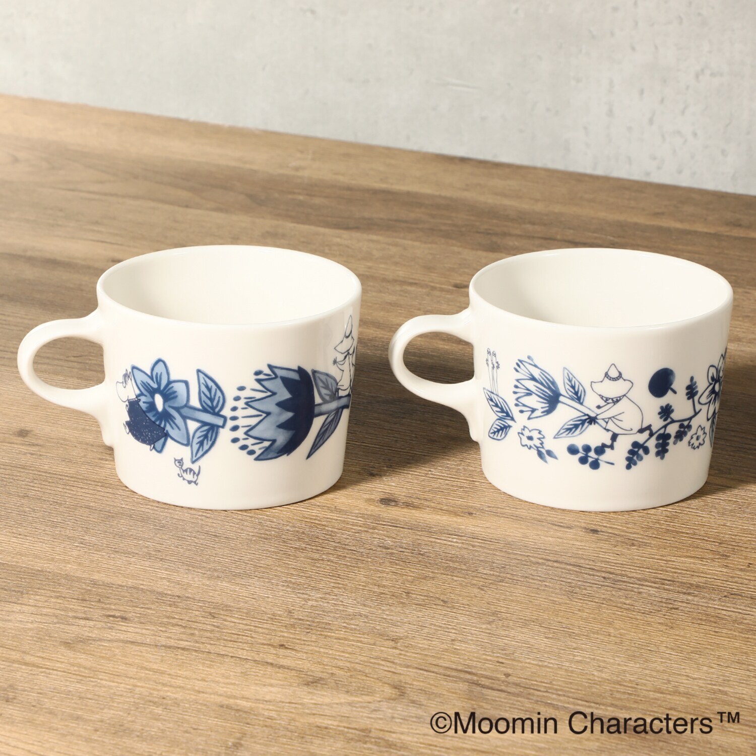 ムーミン 日本製ペアマグセット 北欧ブルーデザイン