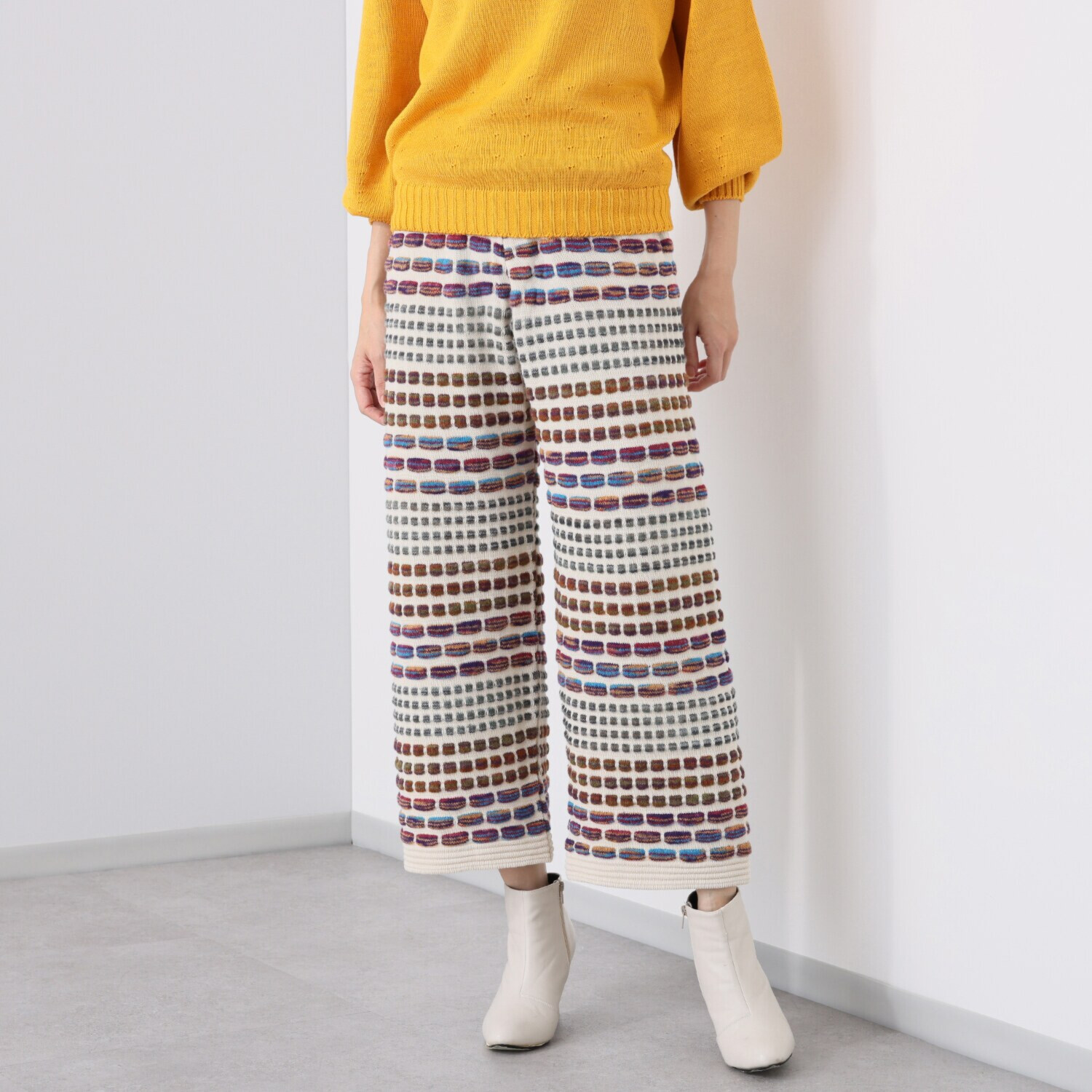 ダリュ　リファインド カラフルブロック柄 パンツ